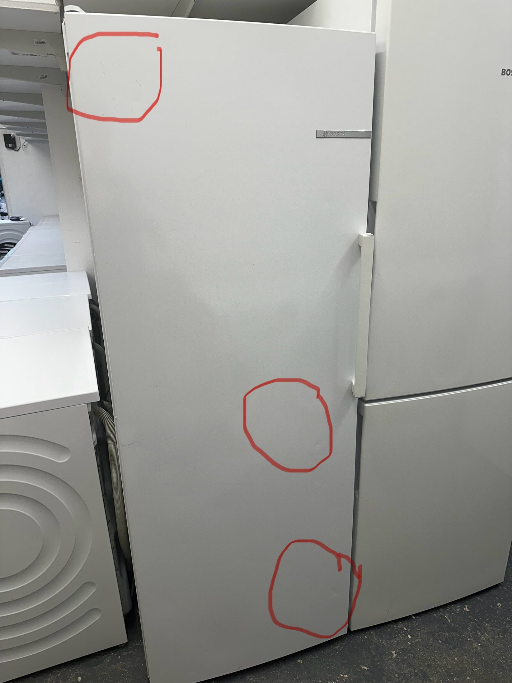 Grade B Refurbished Bosch Serie 2 KSV29NW3PG Fridge 161CM White - Freestanding