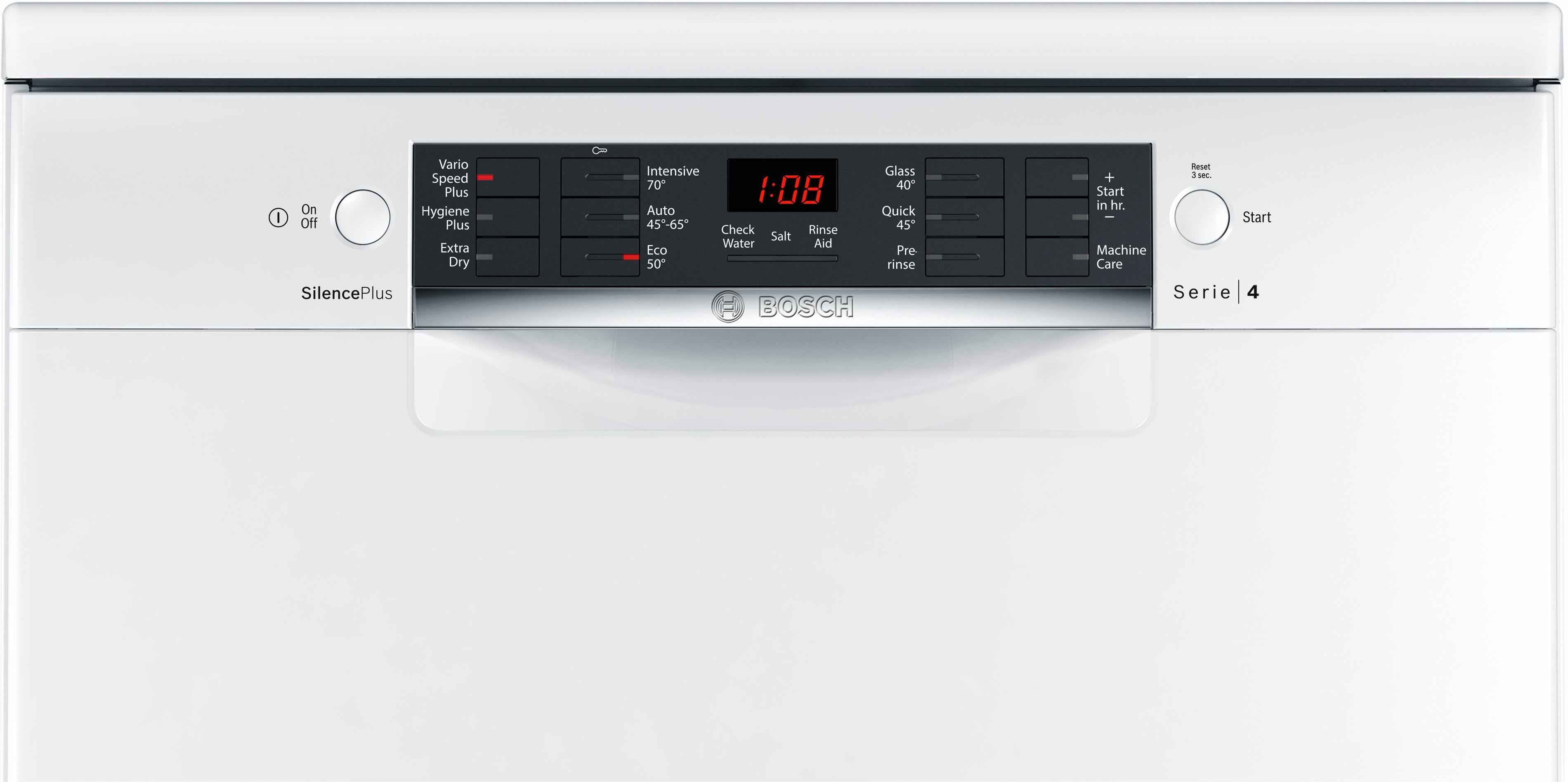 Refurbished Bosch Serie 4 SMS46IW02G Dishwasher 60CM White - Freestanding