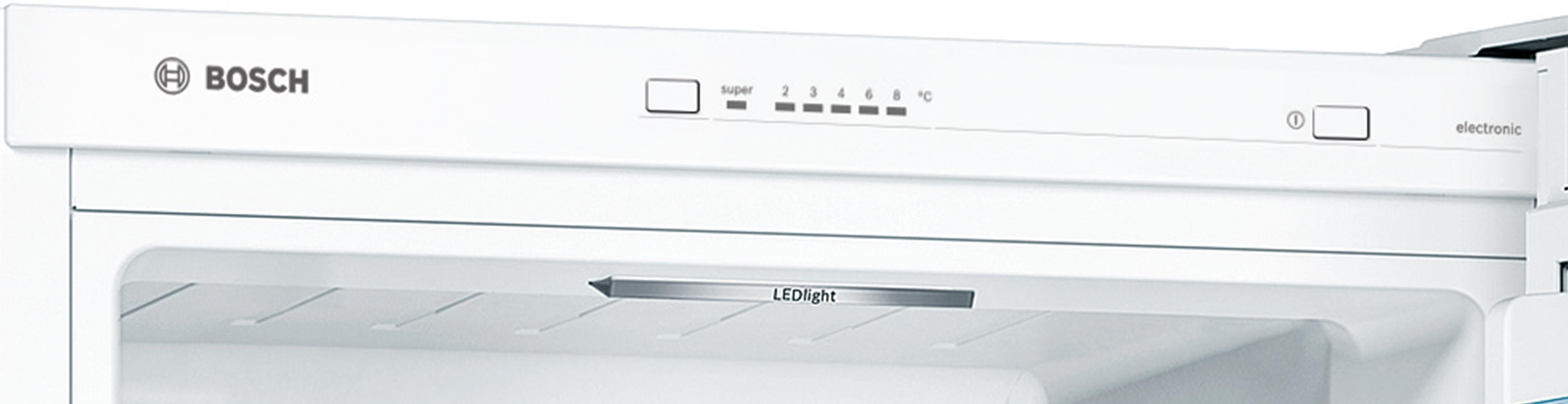 Refurbished Bosch Serie 4 KGV336WEAG 176CM Tall Fridge Freezer 60CM Wide White - Freestanding