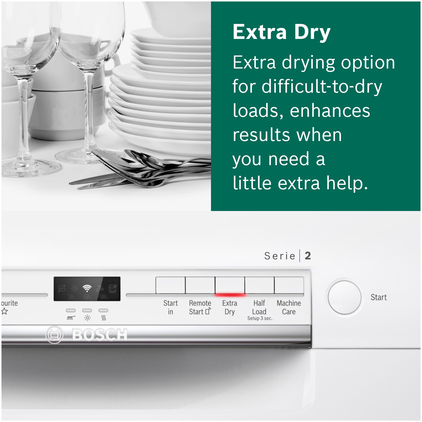 Brand New Bosch Serie 2 SMS2ITW08G Dishwasher 60CM White - Freestanding