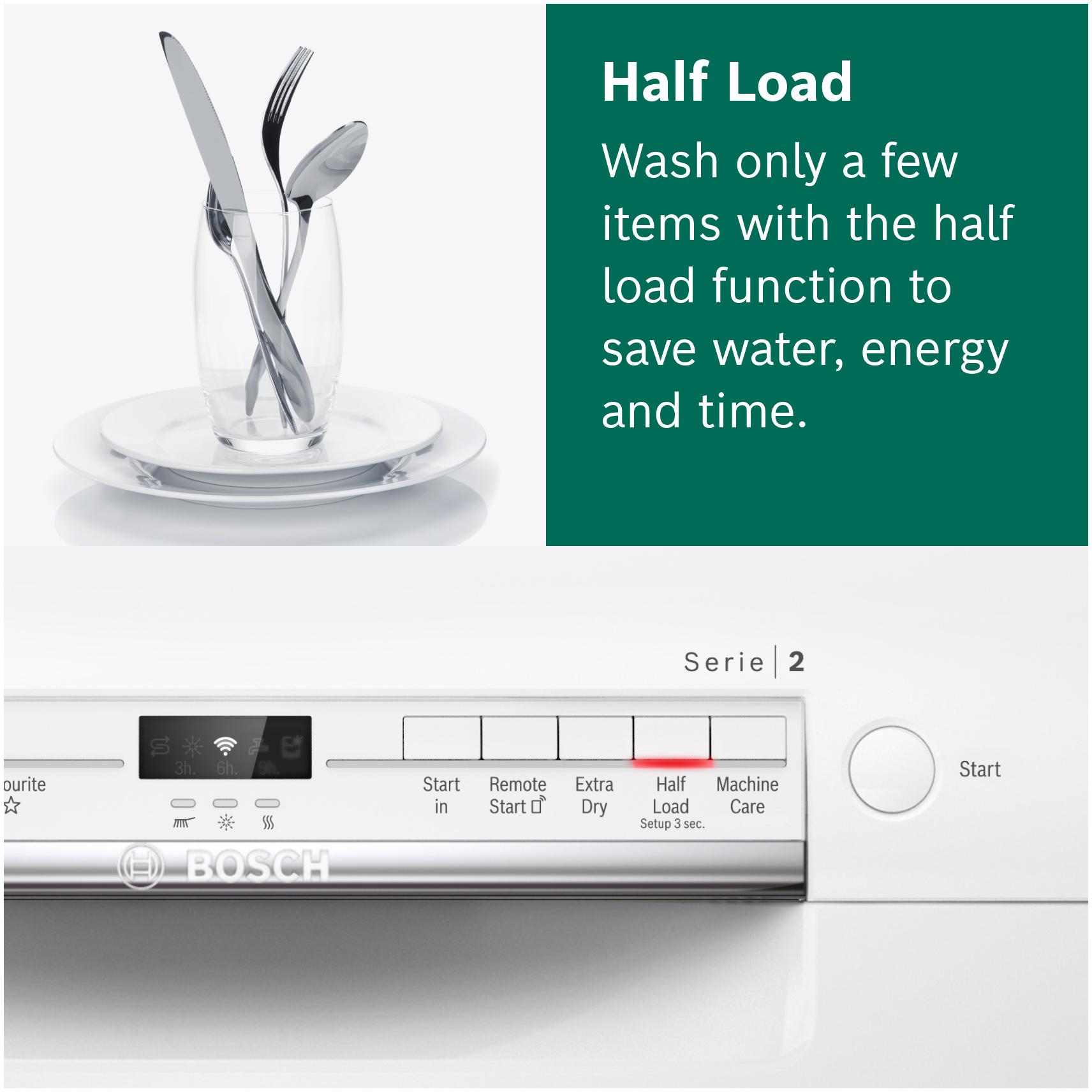 Brand New Bosch Serie 2 SMS2ITW08G Dishwasher 60CM White - Freestanding