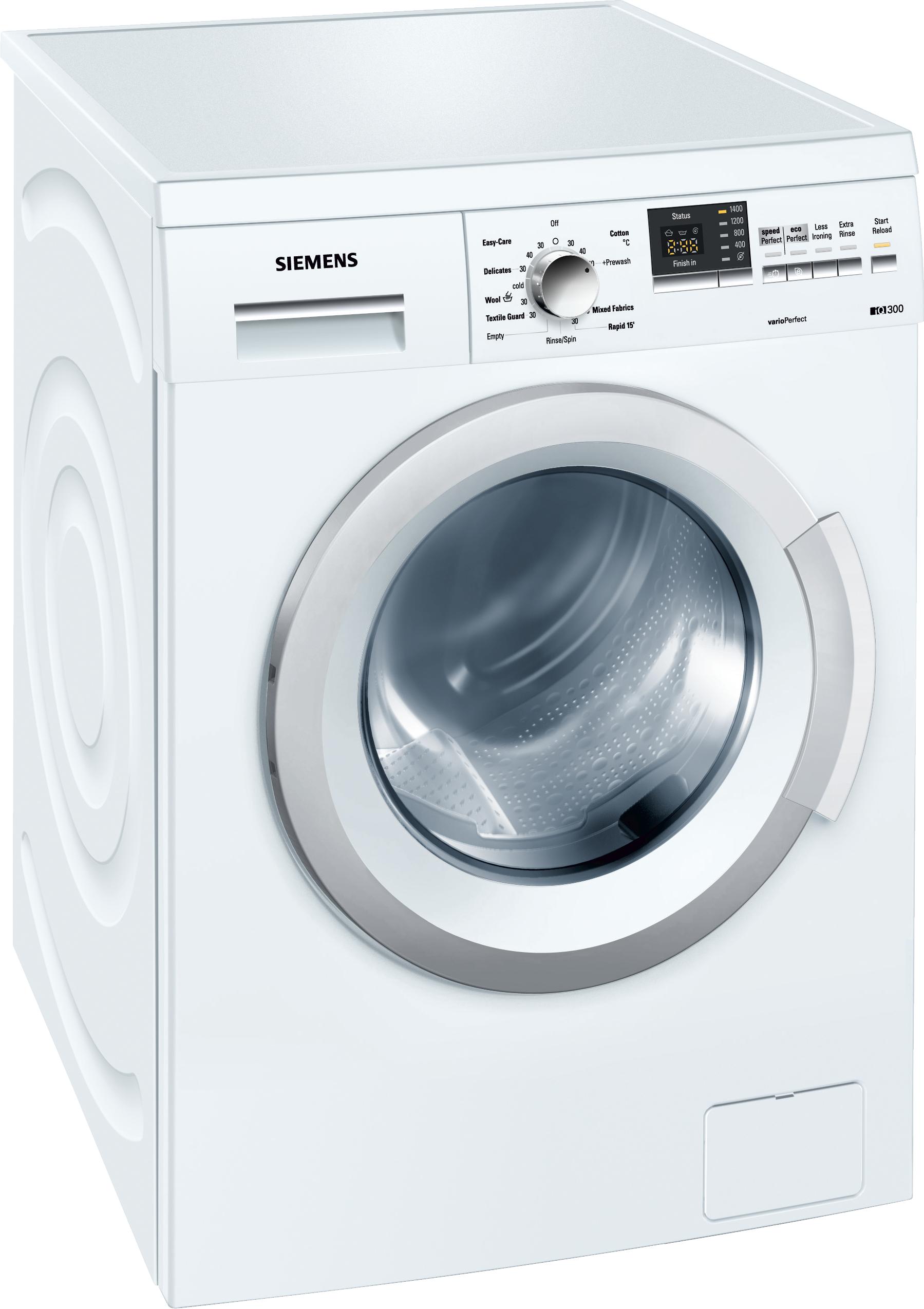 Refurbished Siemens WM14Q390GB iQ500 Washing Machine 8 kg 1400 rpm White
