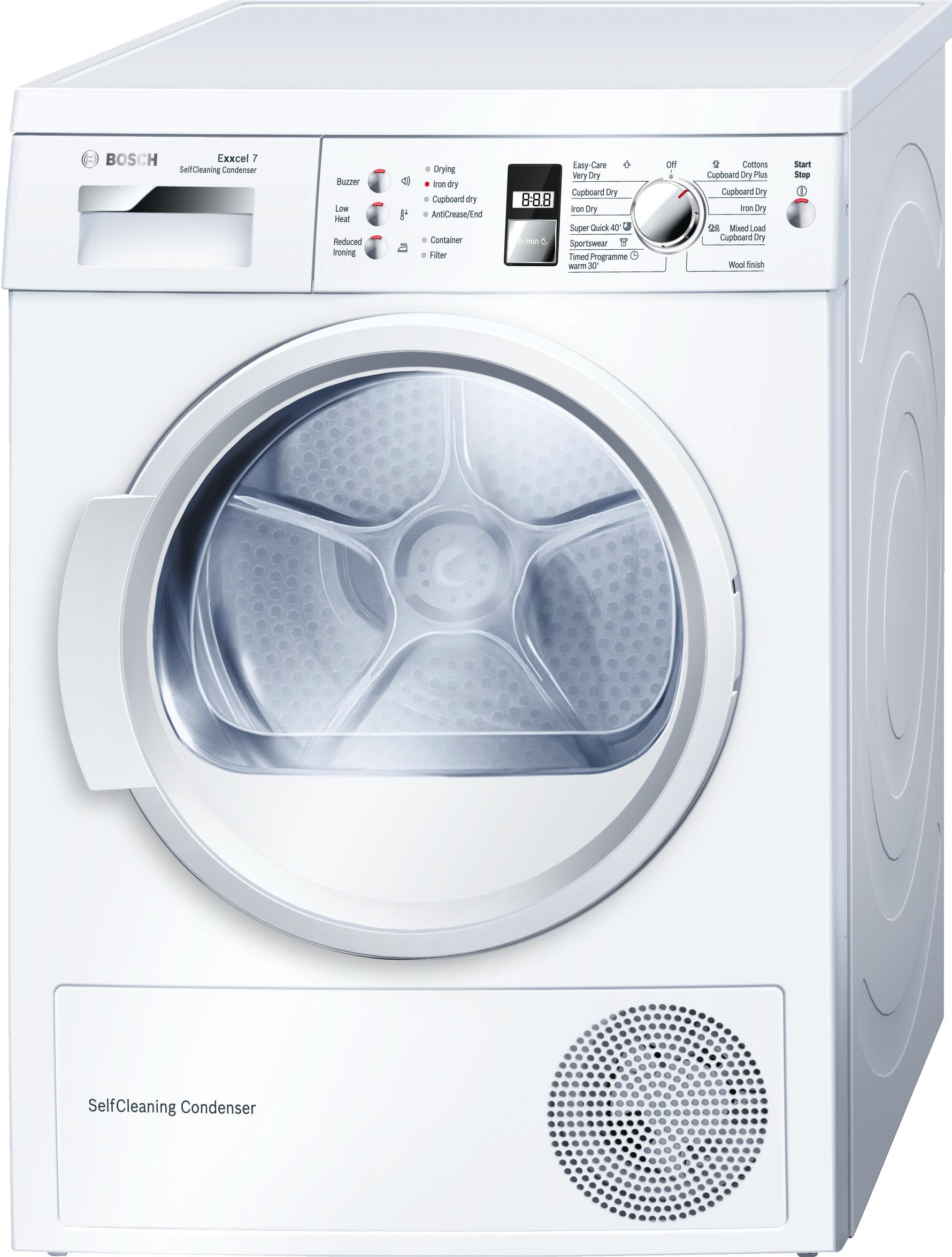 Refurbished Bosch WTW863S1GB Heat Pump 7kg Tumble Dryer 60cm White