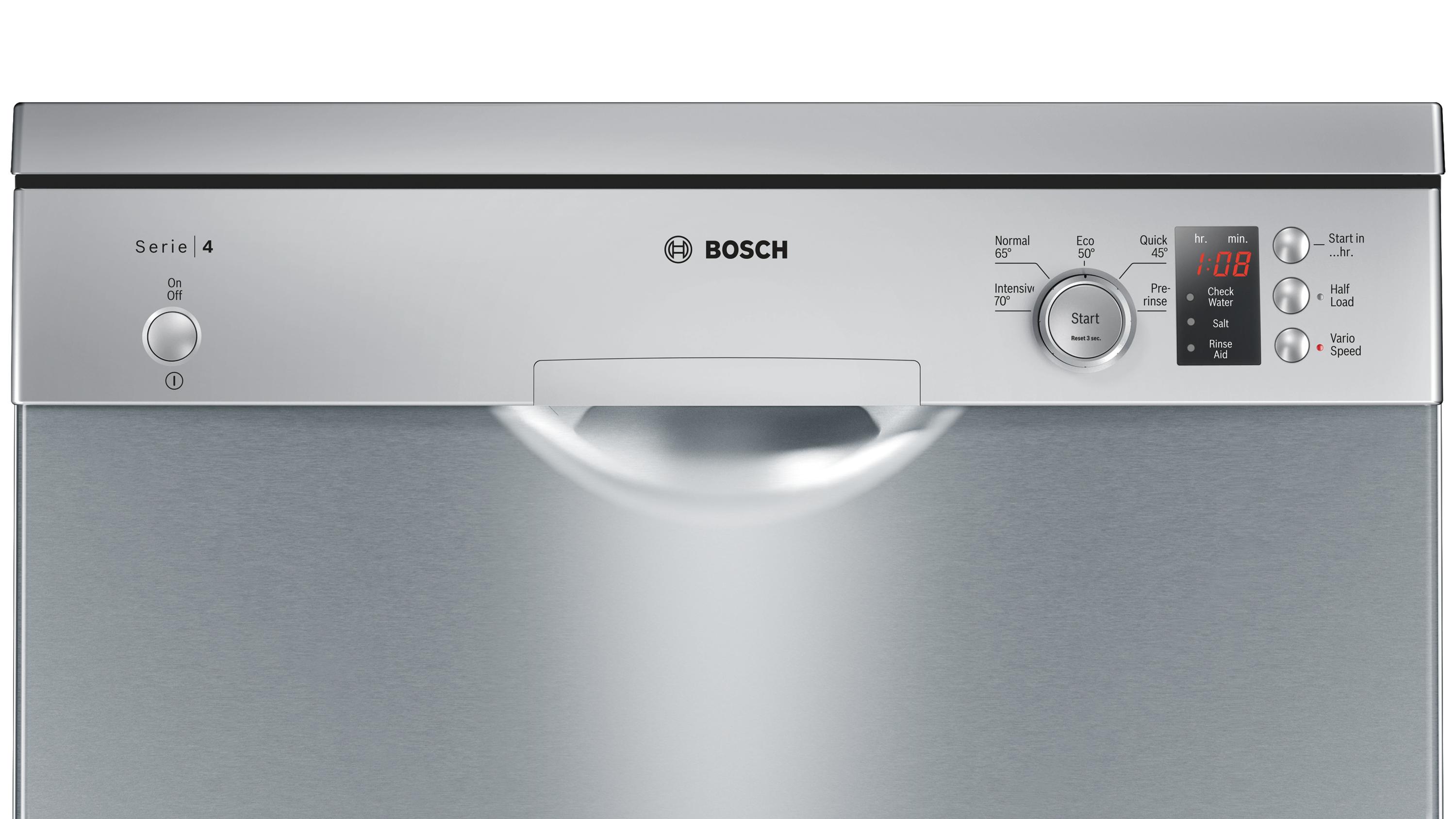 Refurbished Bosch SMS50C18GB Serie | 4 Freestanding Dishwasher 60 cm Silver