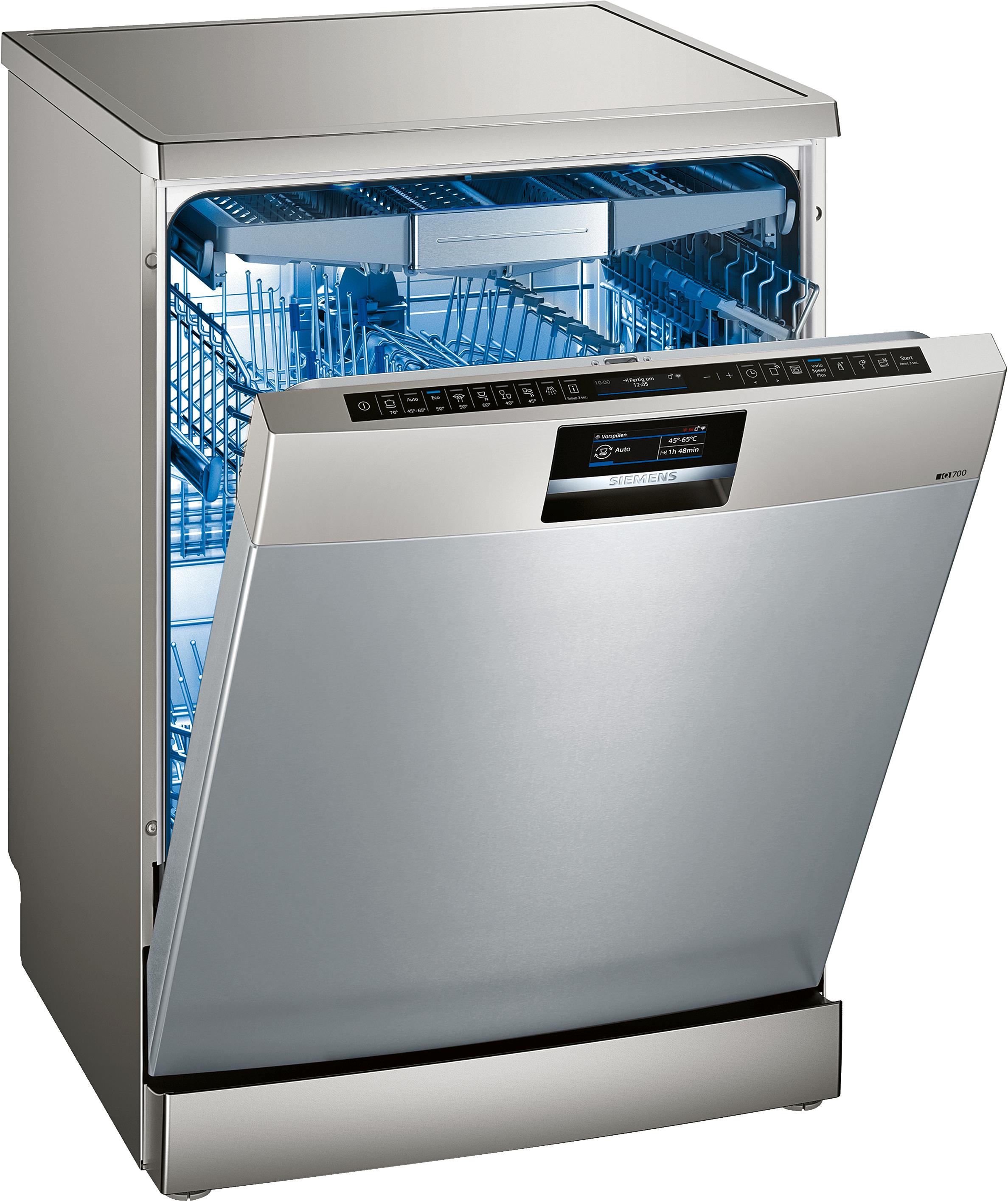 Refurbished Siemens SN278I36TE iQ700 Free-standing Zeolith Dishwasher 60 cm Steel