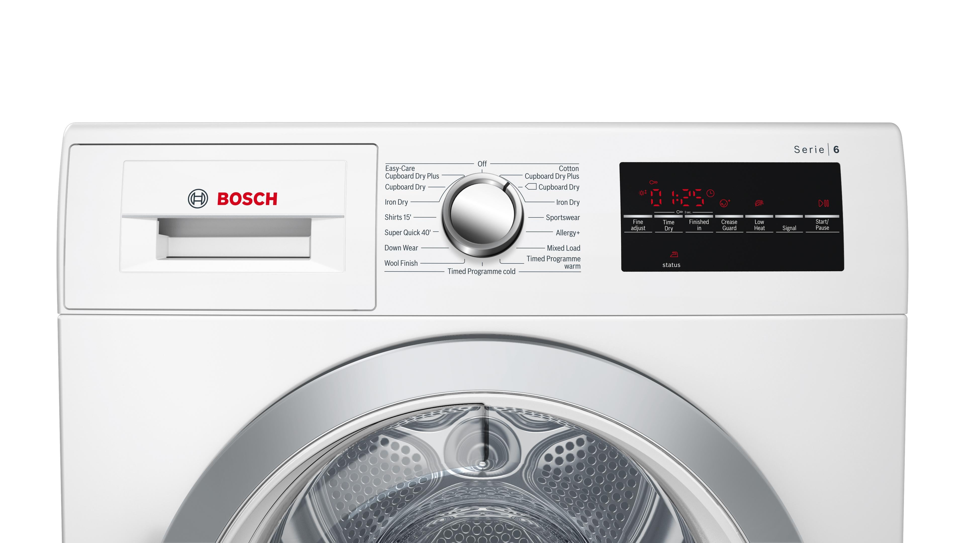 Refurbished Bosch WTG86402GB Serie | 6 Condenser Tumble Dryer 8 kg 60cm White