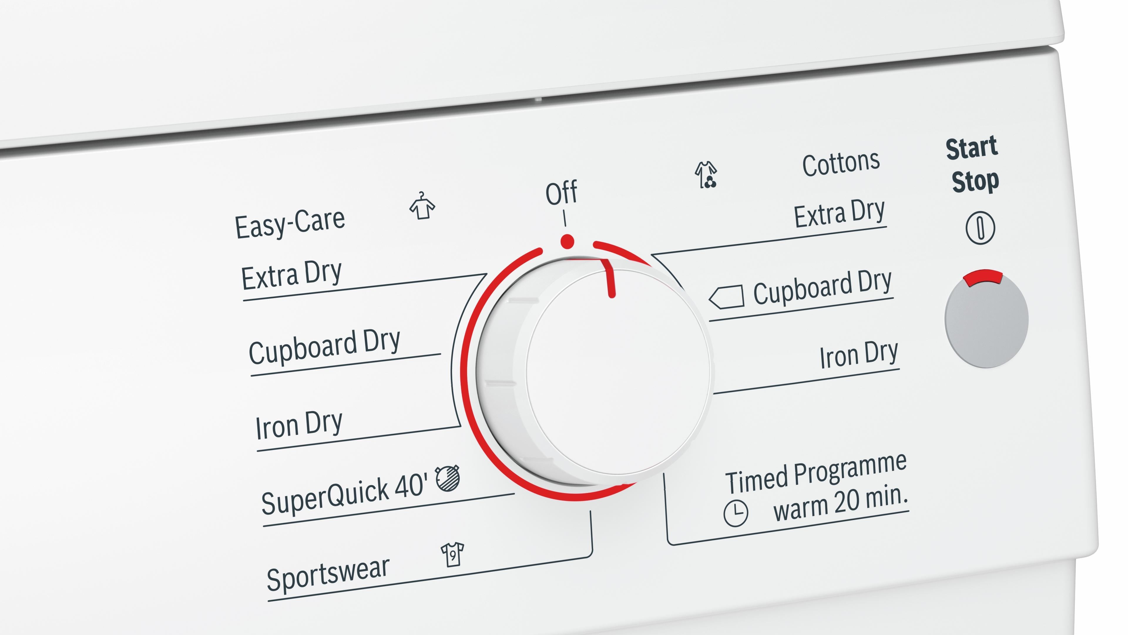 Refurbished Bosch Serie 6 WTE84106GB Condenser Tumble Dryer 7KG White - Freestanding