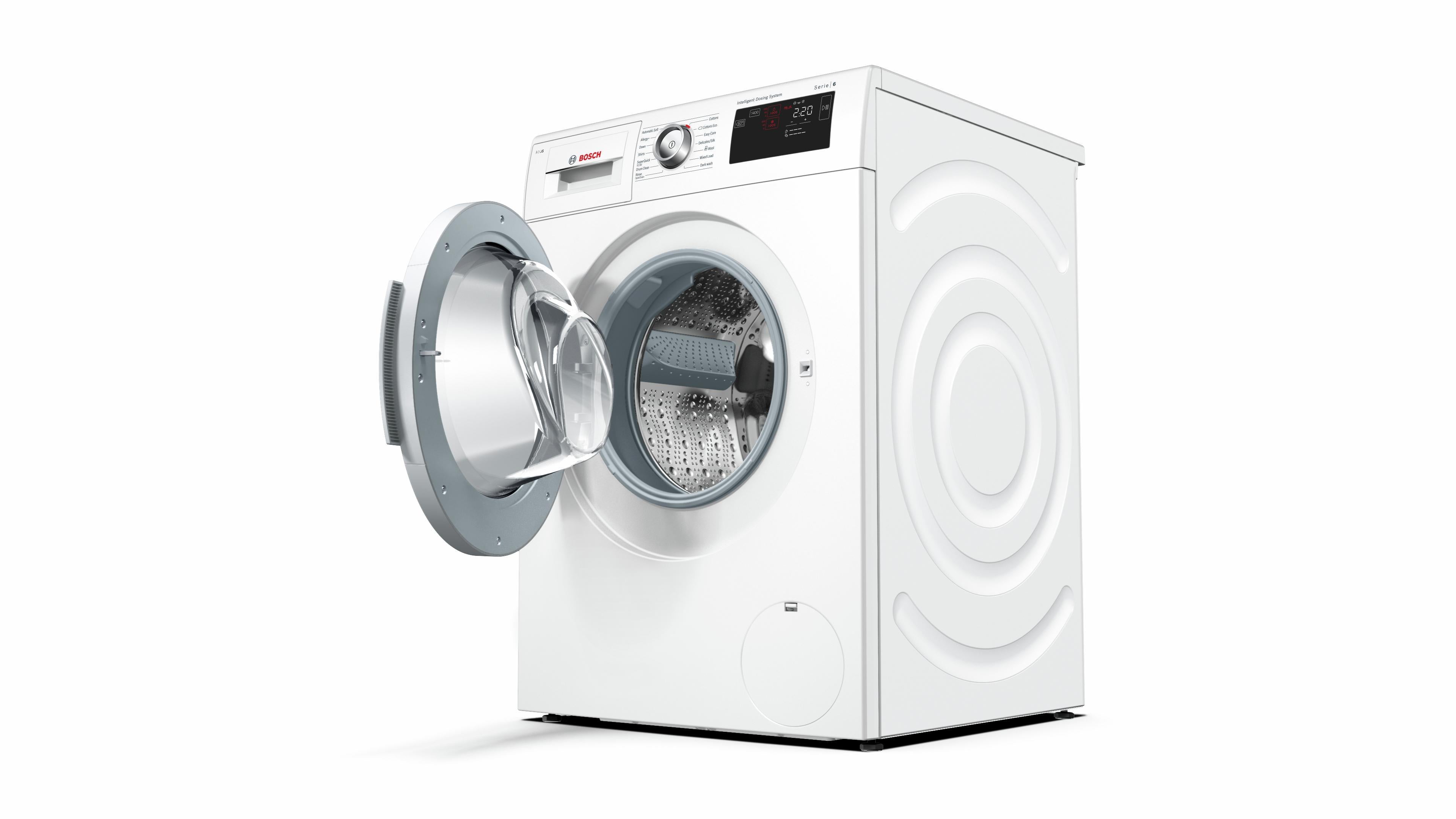 Refurbished Bosch Serie 6 WAT28660GB i-DOS Washing Machine 8KG 1400 Spin White - Freestanding