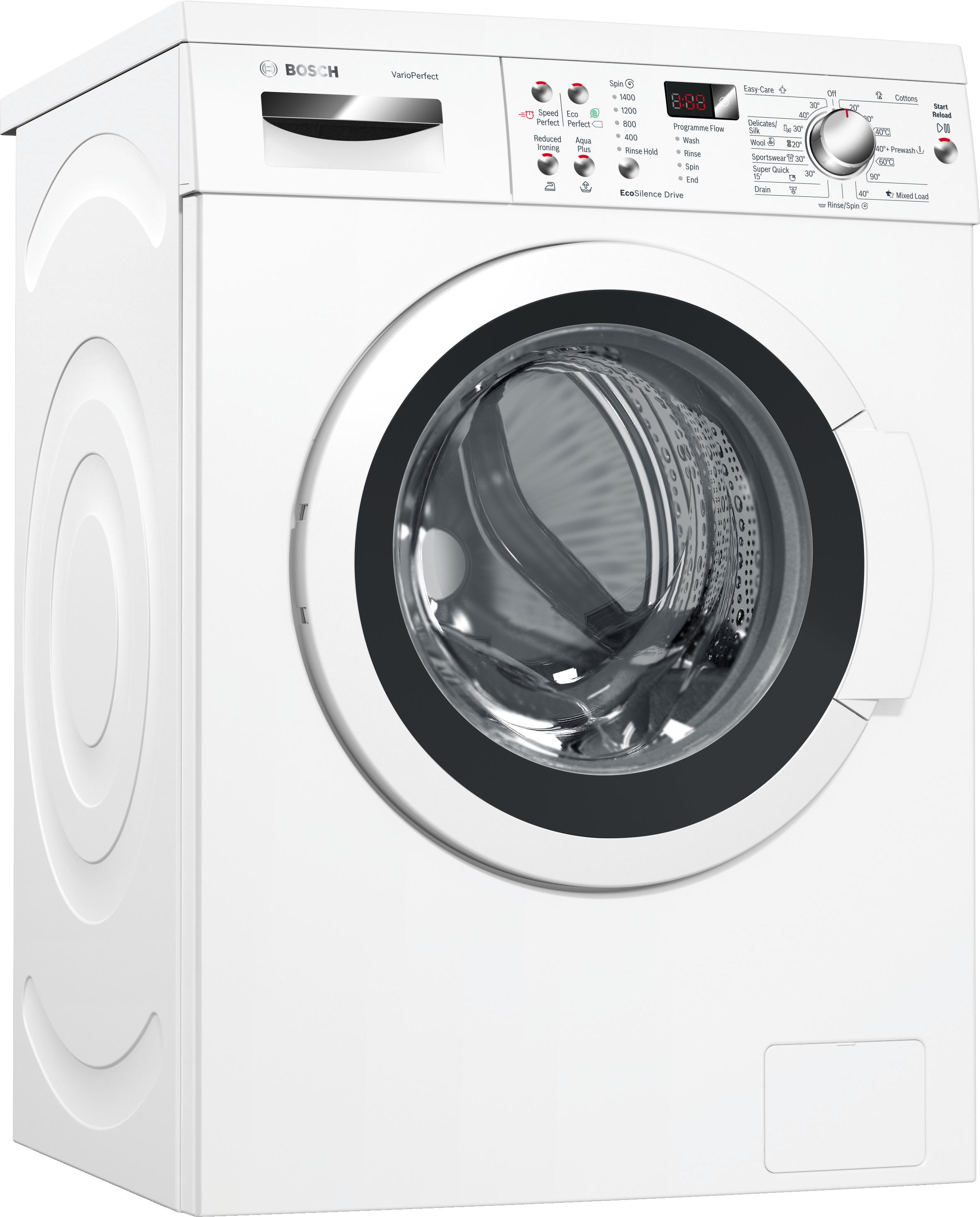 Refurbished Bosch WAP28390GB Serie | 6 washing machine, front loader 8 kg 1400 rpm White