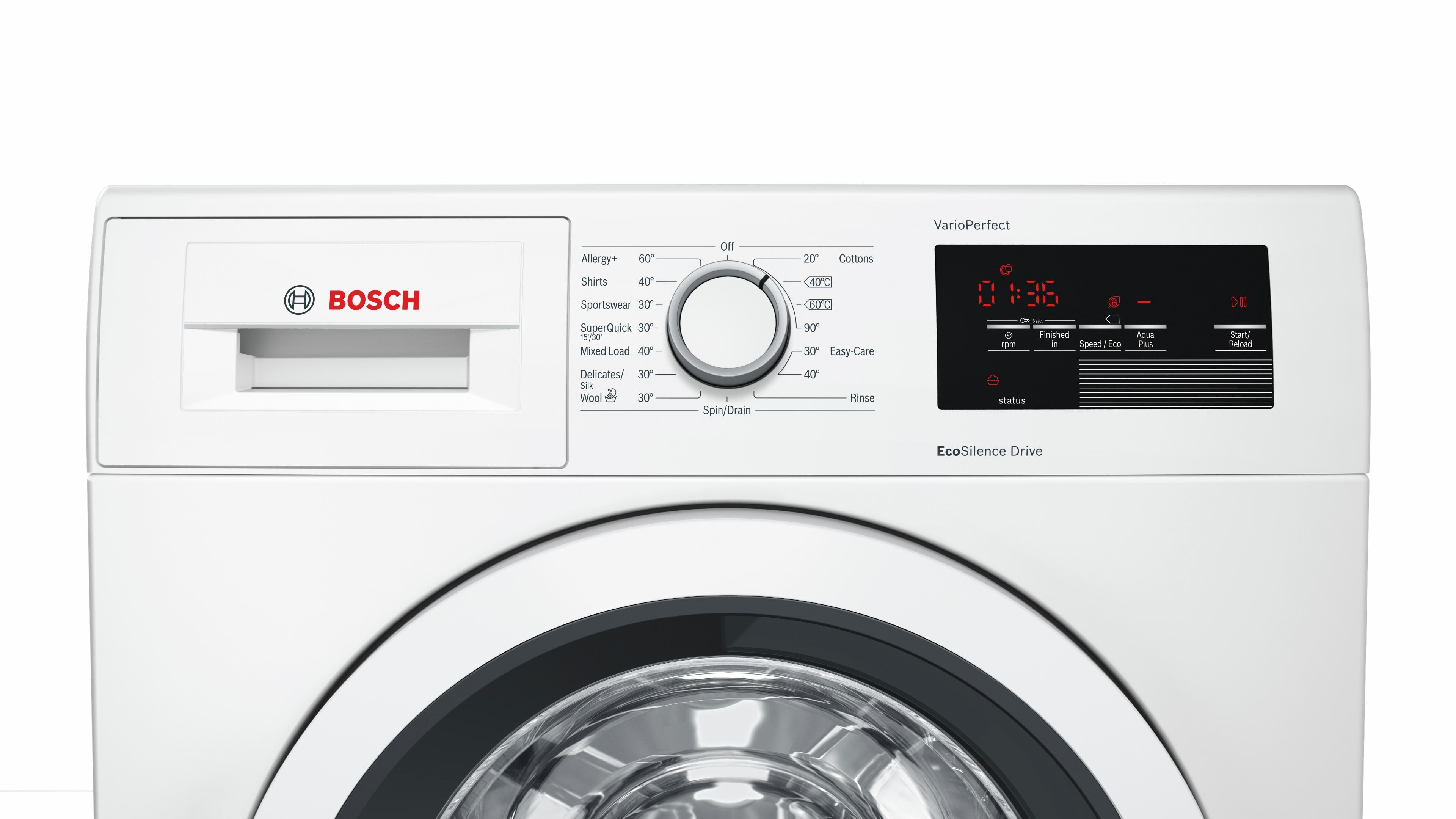 Refurbished Bosch Serie 6 WAT28371GB Washing Machine 9KG 1400 Spin White - Freestanding