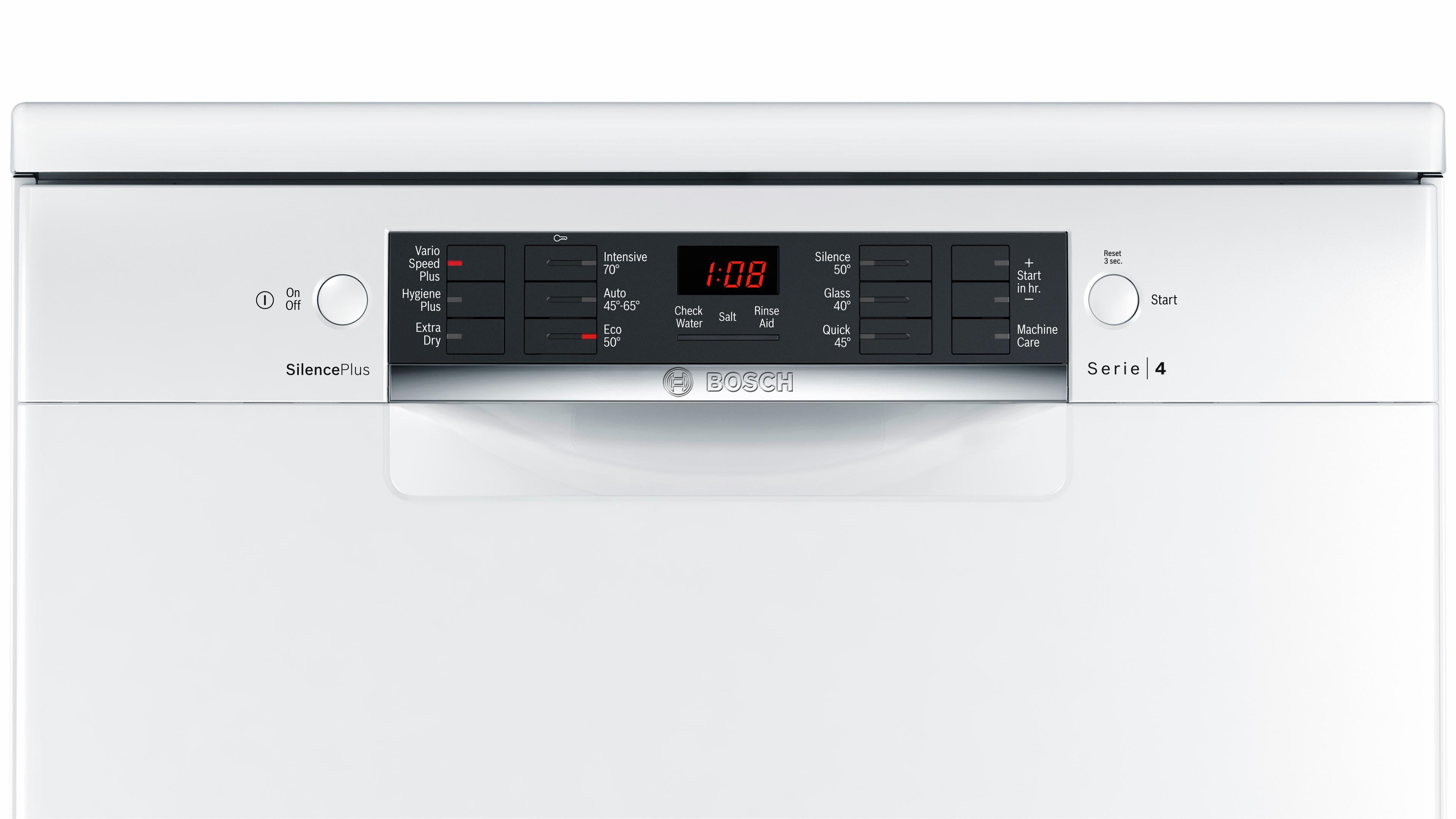 Refurbished Bosch SMS46MW01G Serie | 4 Free-standing dishwasher 60 cm White
