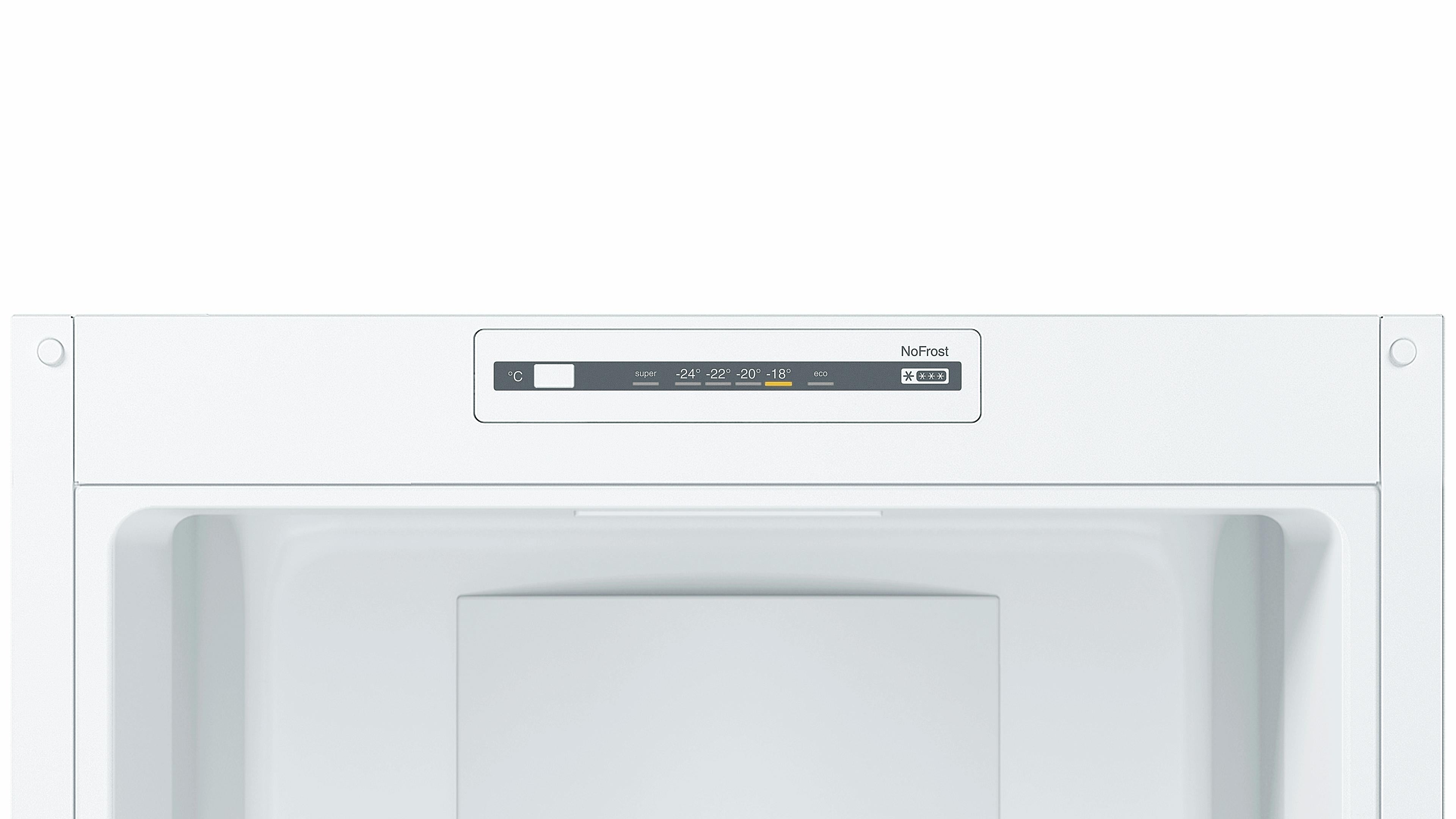 Grade B Refurbished Bosch Serie 2 KGN34NW3AG Fridge Freezer 186CM White - Freestanding