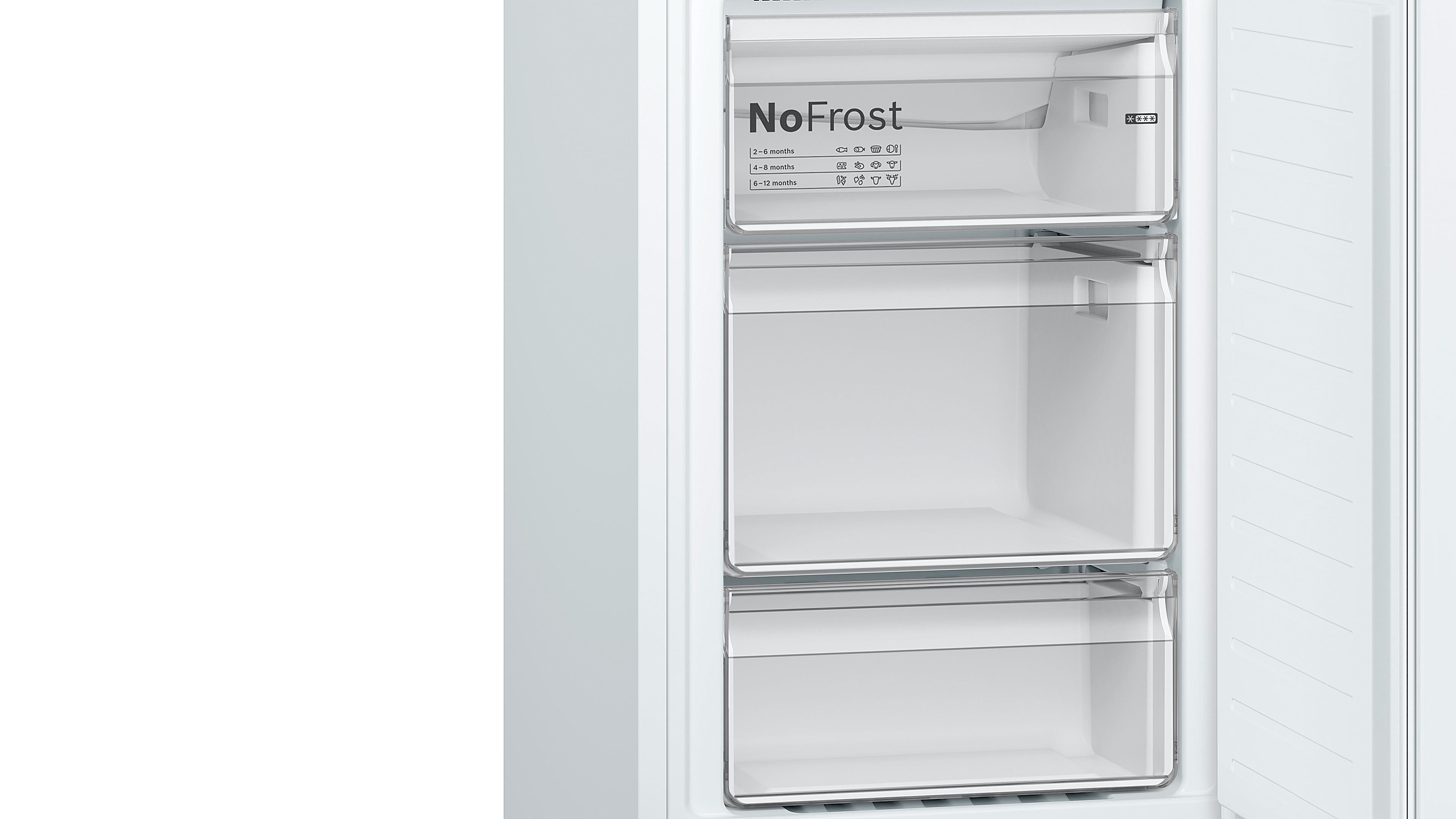 Grade B Refurbished Bosch Serie 2 KGN34NW3AG Fridge Freezer 186CM White - Freestanding