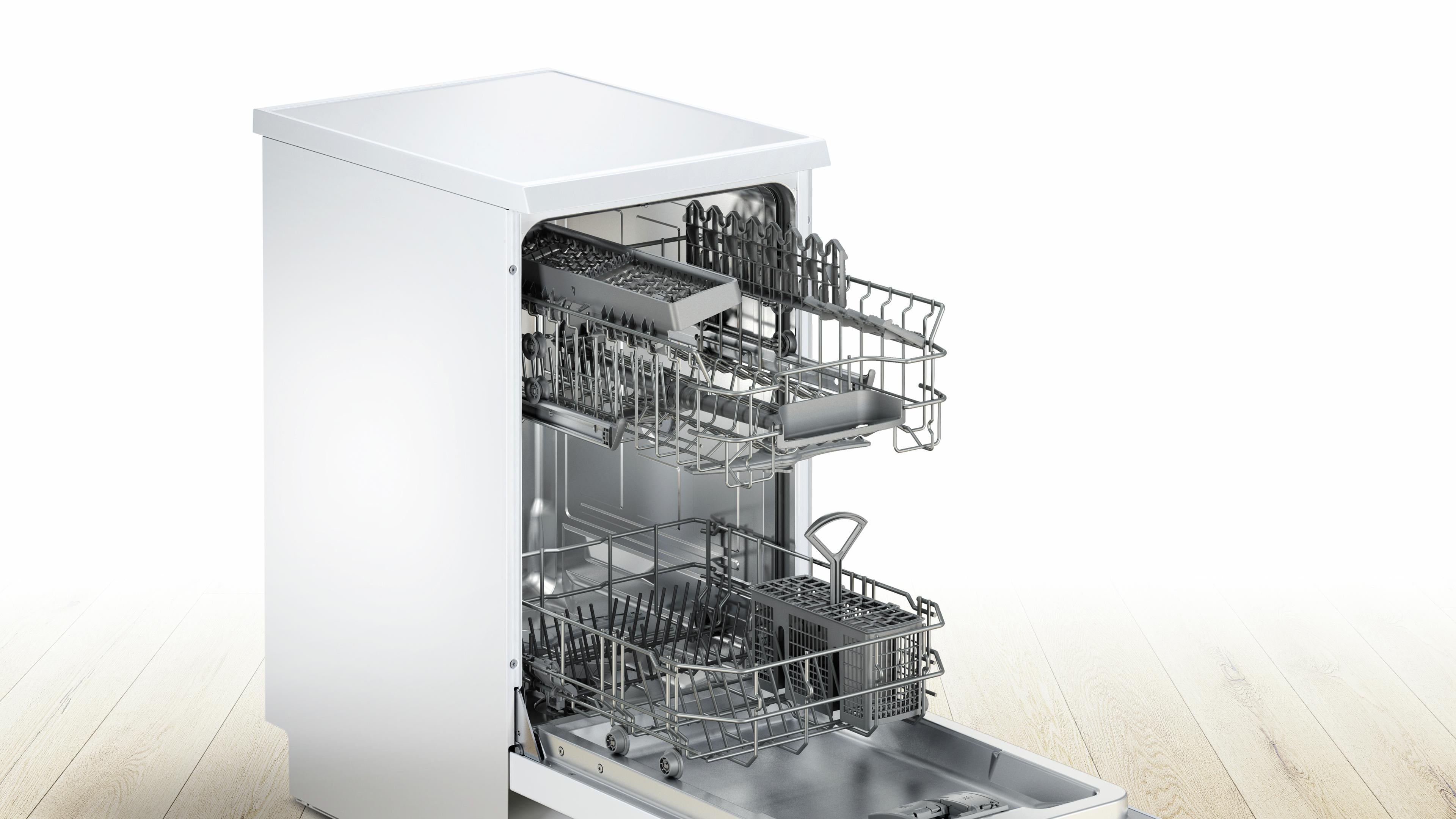 Refurbished Bosch Serie 2 SPS24CW00G Slimline Dishwasher 45CM White - Freestanding