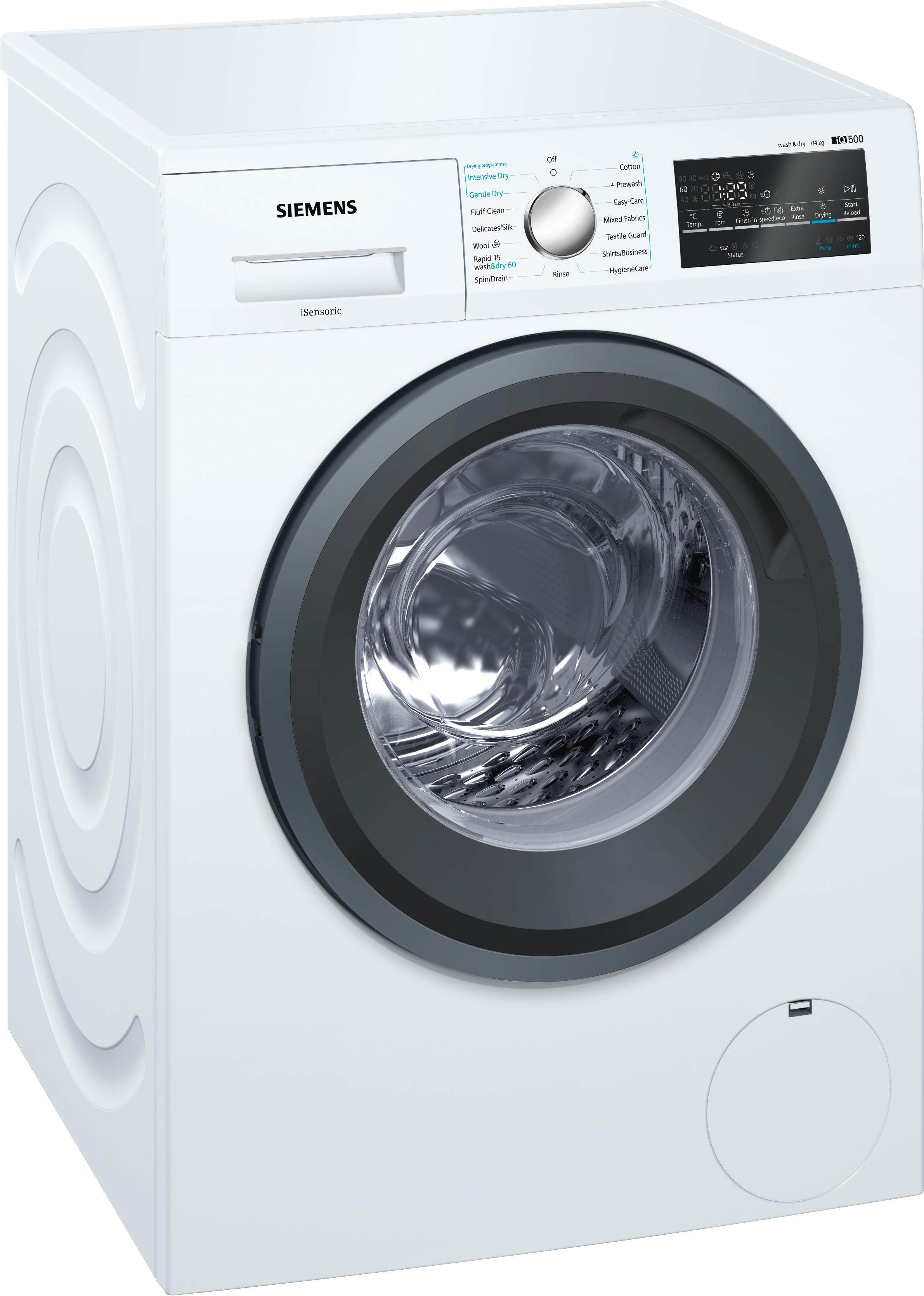 Refurbished Siemens WD15G422GB iQ500 Washer dryer 7/4 kg 1500 rpm White