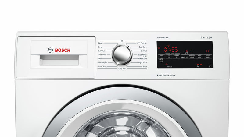 Refurbished Bosch Serie 6 WAT28463GB Washing Machine 9KG 1400 Spin White - Freestanding