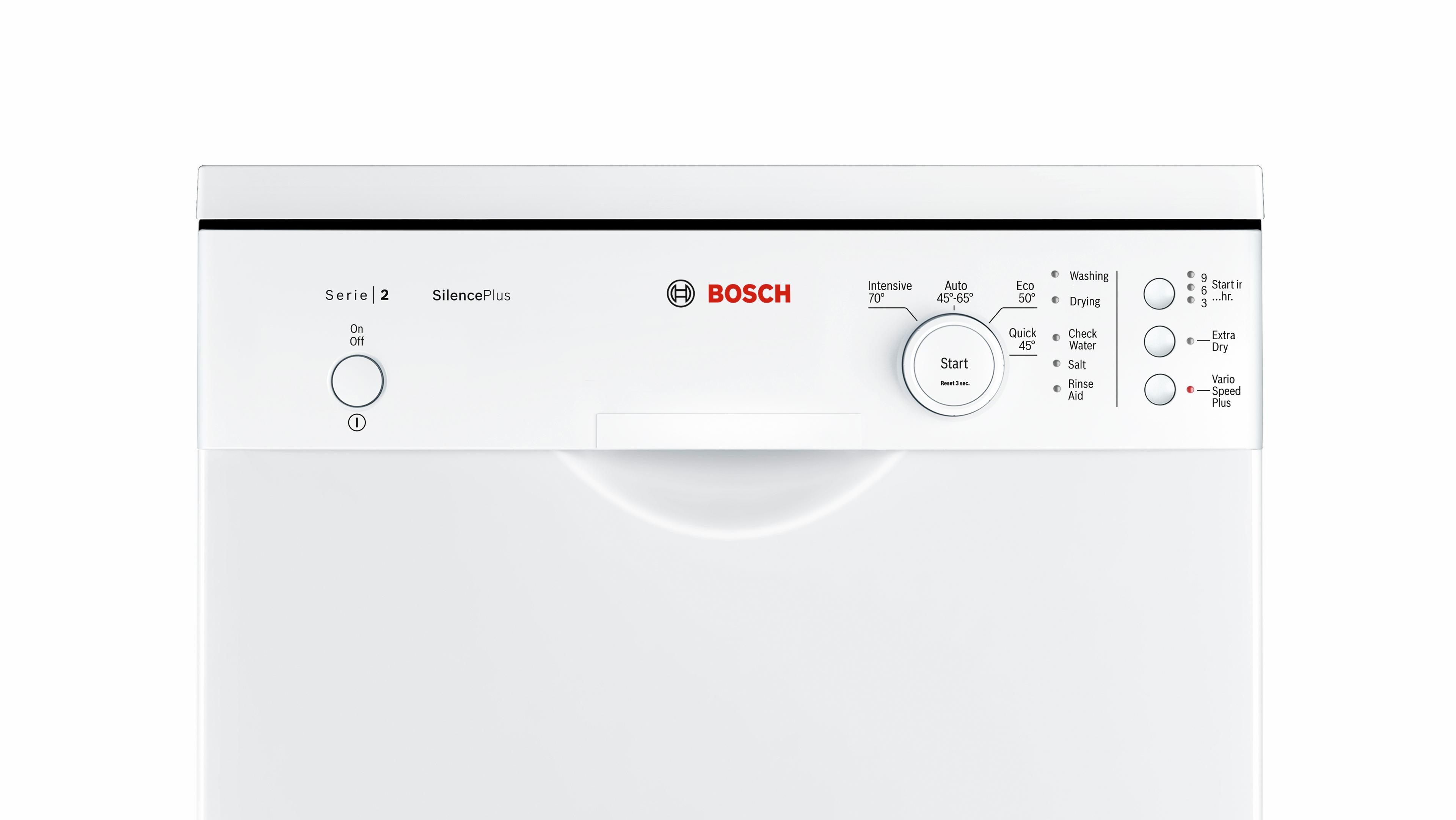 Refurbished Bosch Serie 2 SPS24CW00G Slimline Dishwasher 45CM White - Freestanding
