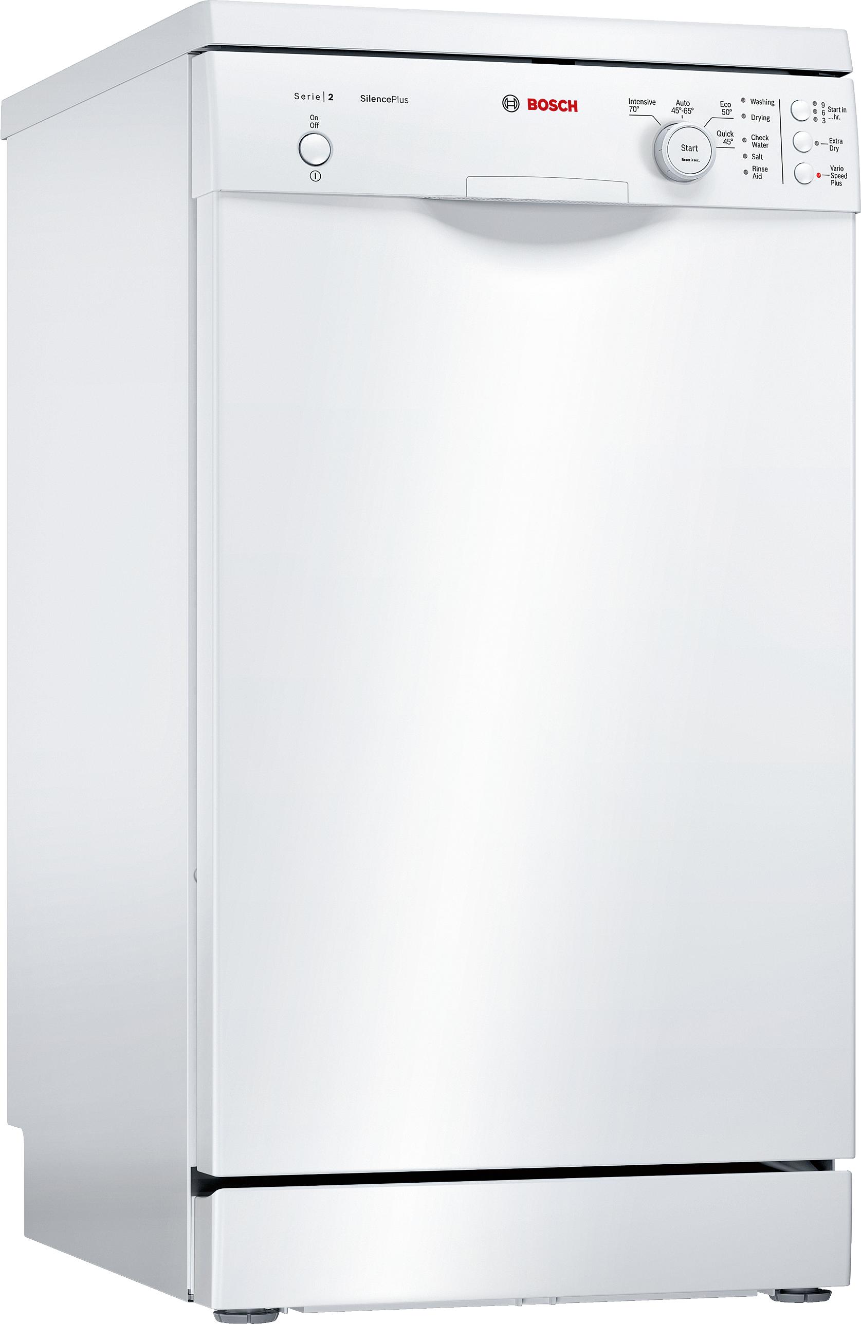Refurbished Bosch Serie 2 SPS24CW00G Slimline Dishwasher 45CM White - Freestanding