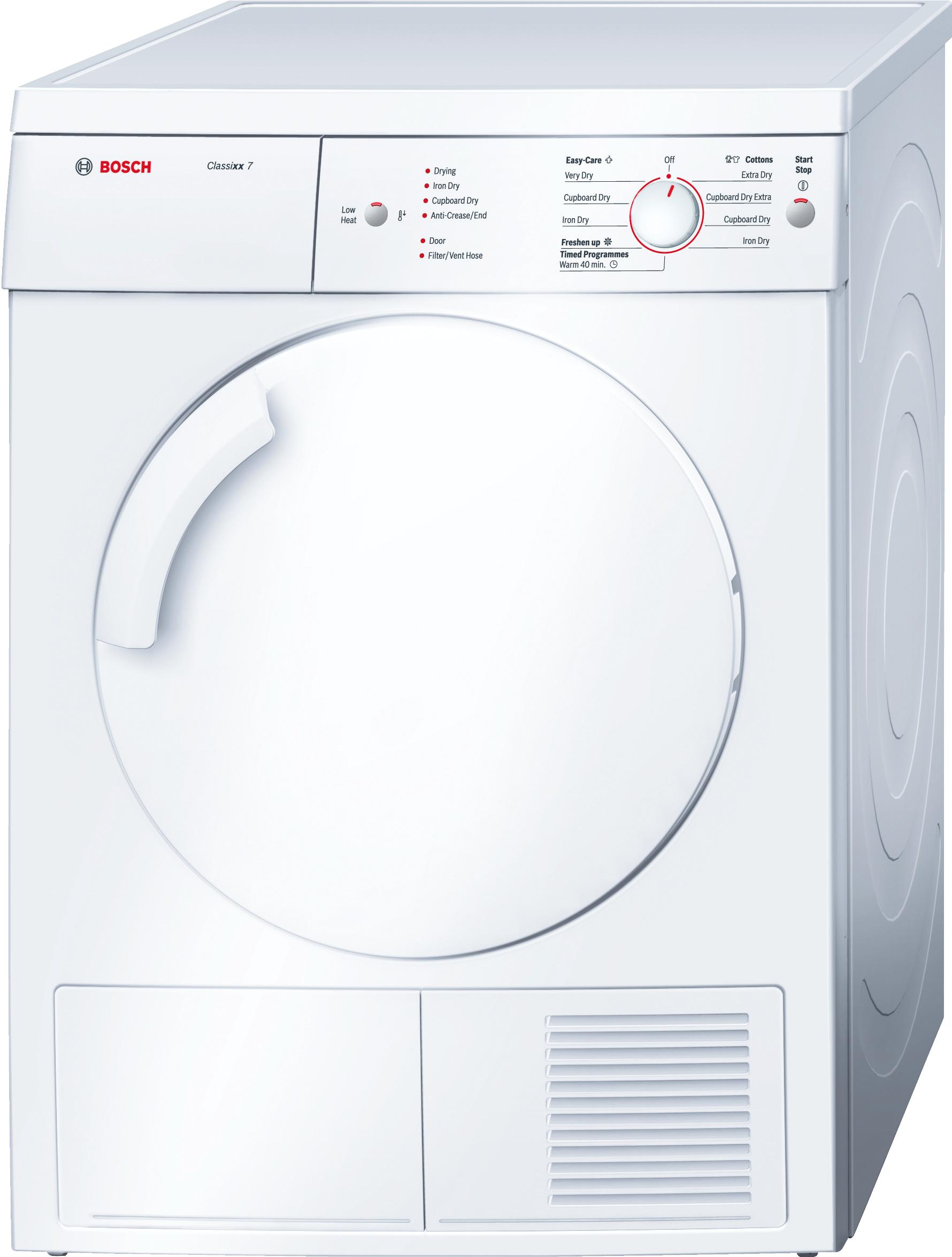 Refurbished Bosch WTV74105GB Serie | 4 Vented 7 kg Tumble Dryer 60cm White