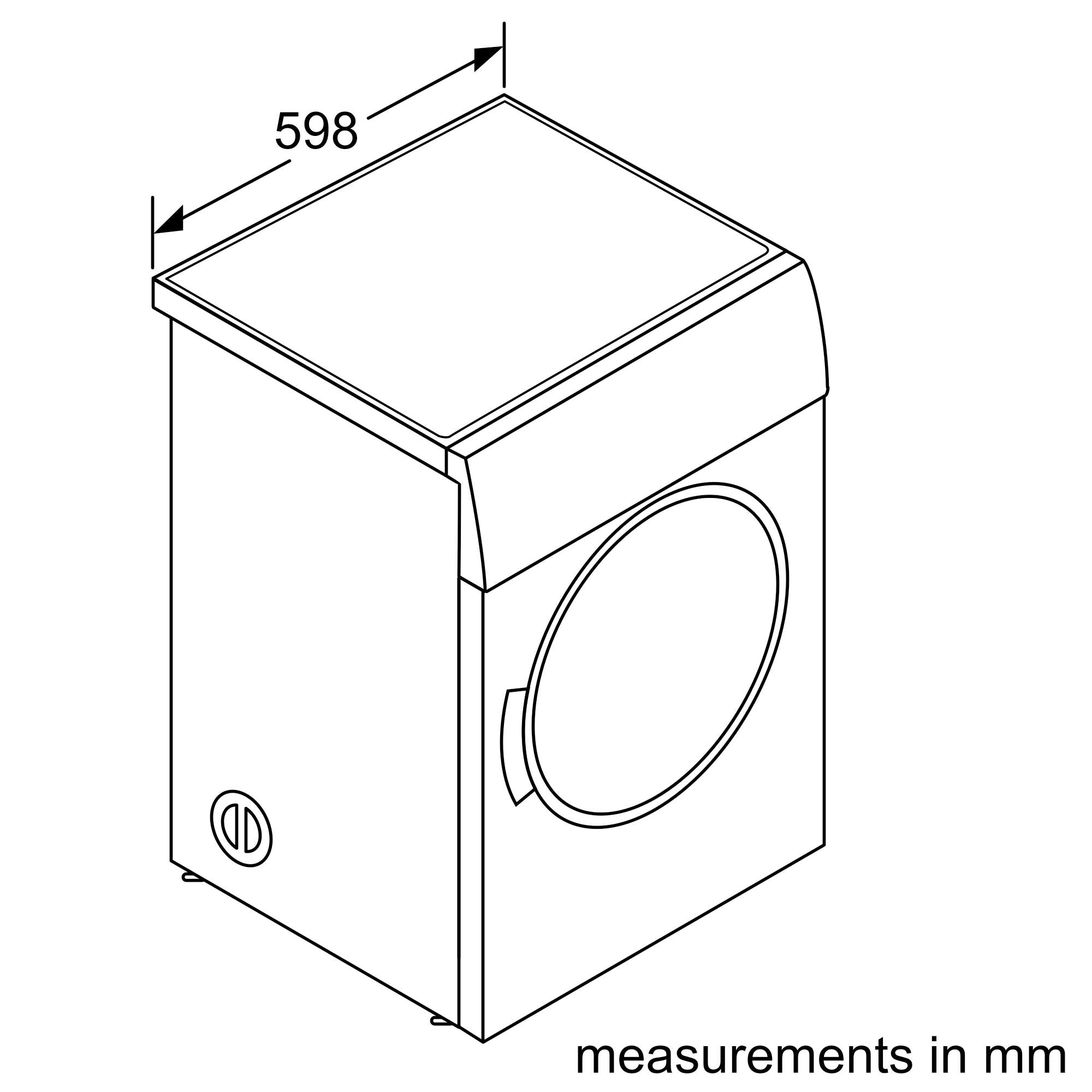 Refurbished Bosch Serie 4 WTA79200GB Vented Tumble Dryer 7KG White - Freestanding