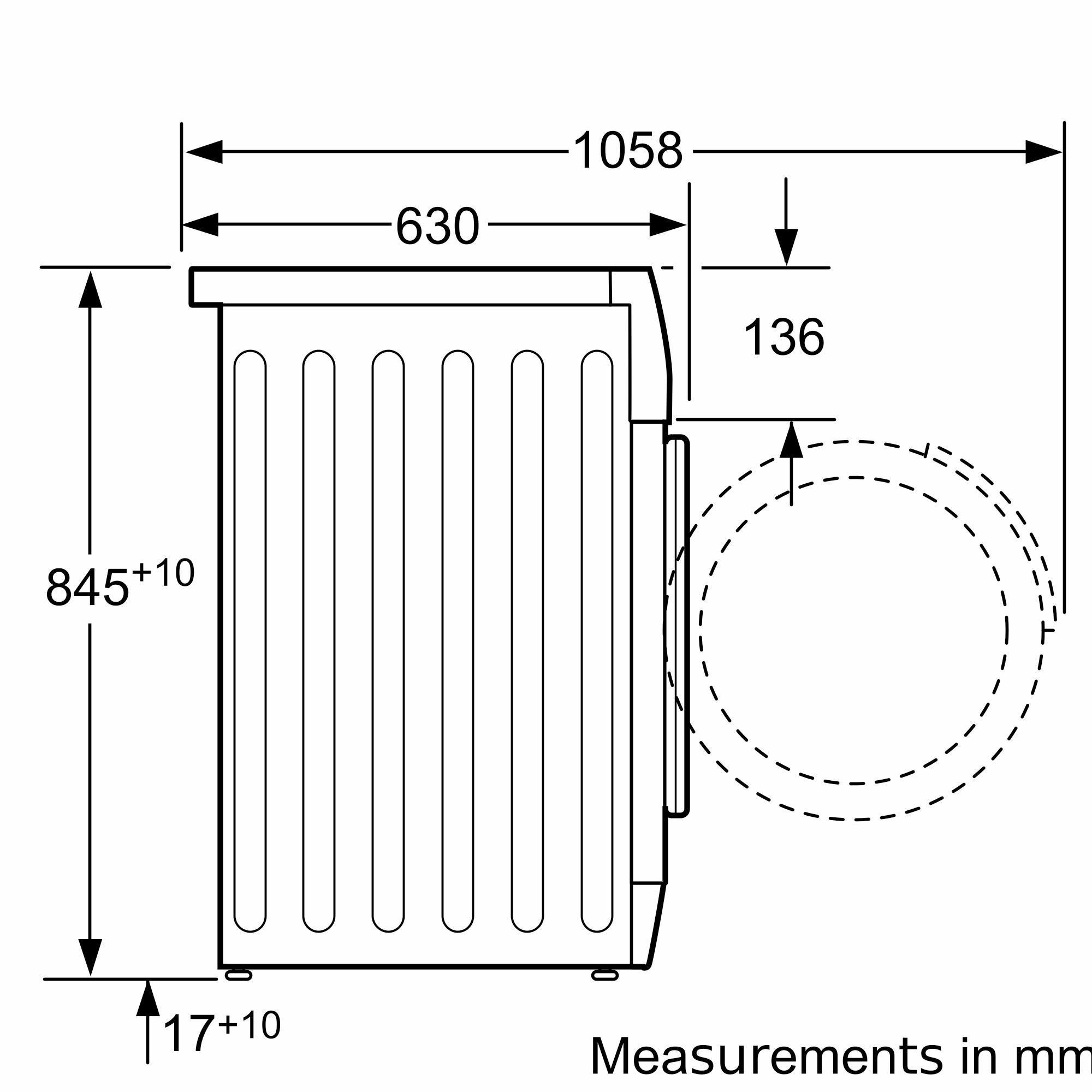 Refurbished Bosch WVD24460GB Serie | 4 Washer Dryer, Front Loader 5/2.5kg 1200 rpm White