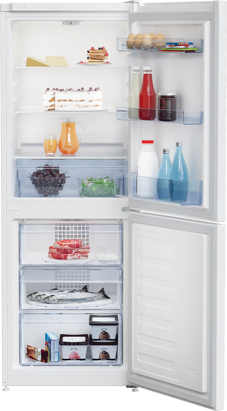 Brand New Beko CFG3552W Freestanding Fridge Freezer 153CM White - Freestanding