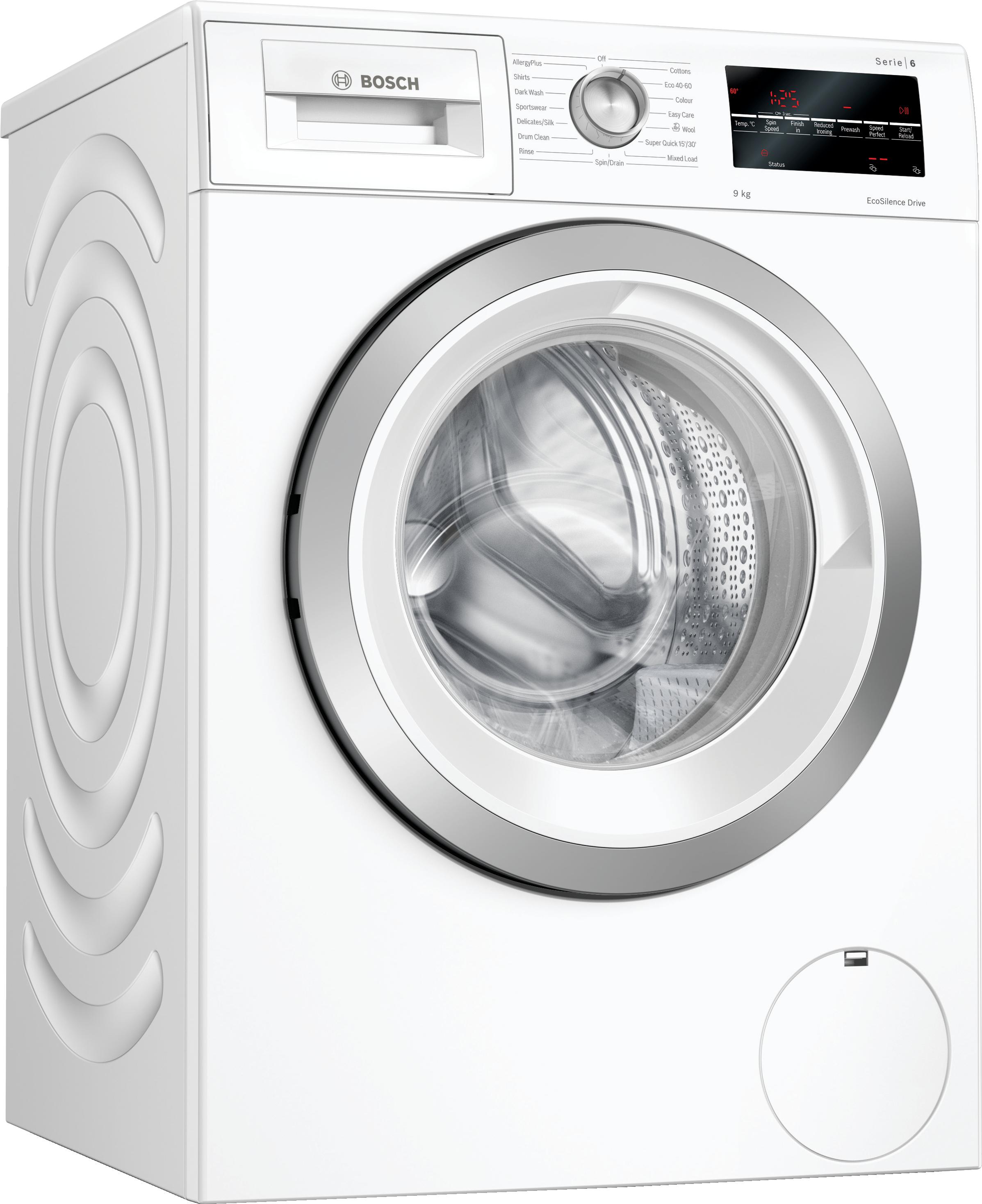 Refurbished Bosch Serie 6 WAU28T64GBWashing Machine 9KG 1400 Spin white Freestanding