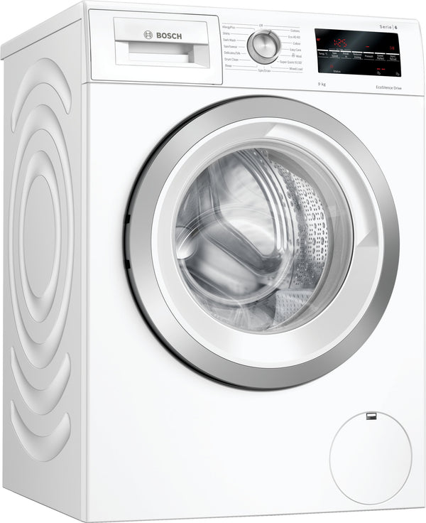 Refurbished Bosch Serie 6 WAU28T64GB Washing Machine 9KG 1400 Spin White - Freestanding
