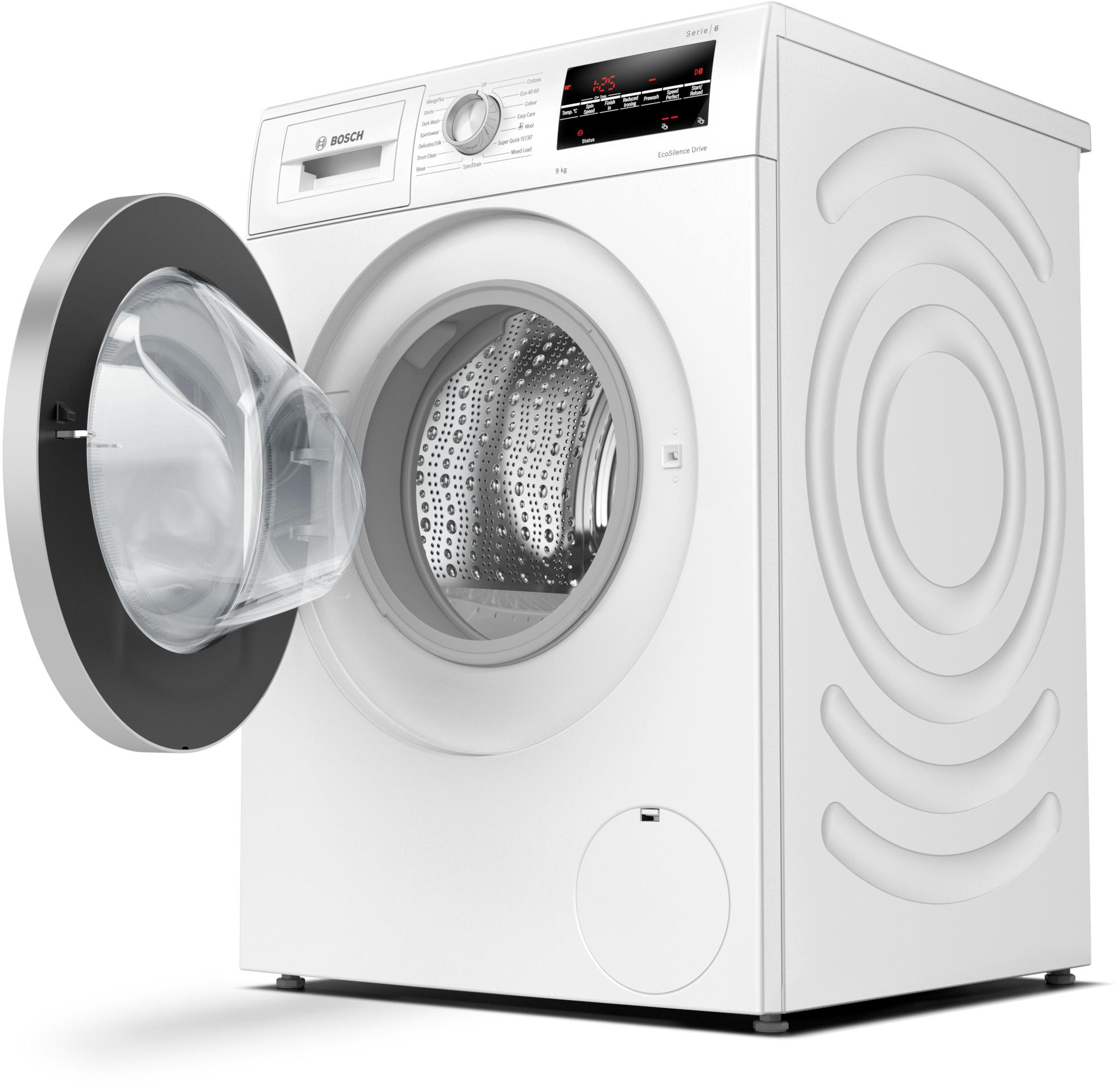 Refurbished Bosch Serie 6 WAU28T64GBWashing Machine 9KG 1400 Spin white Freestanding