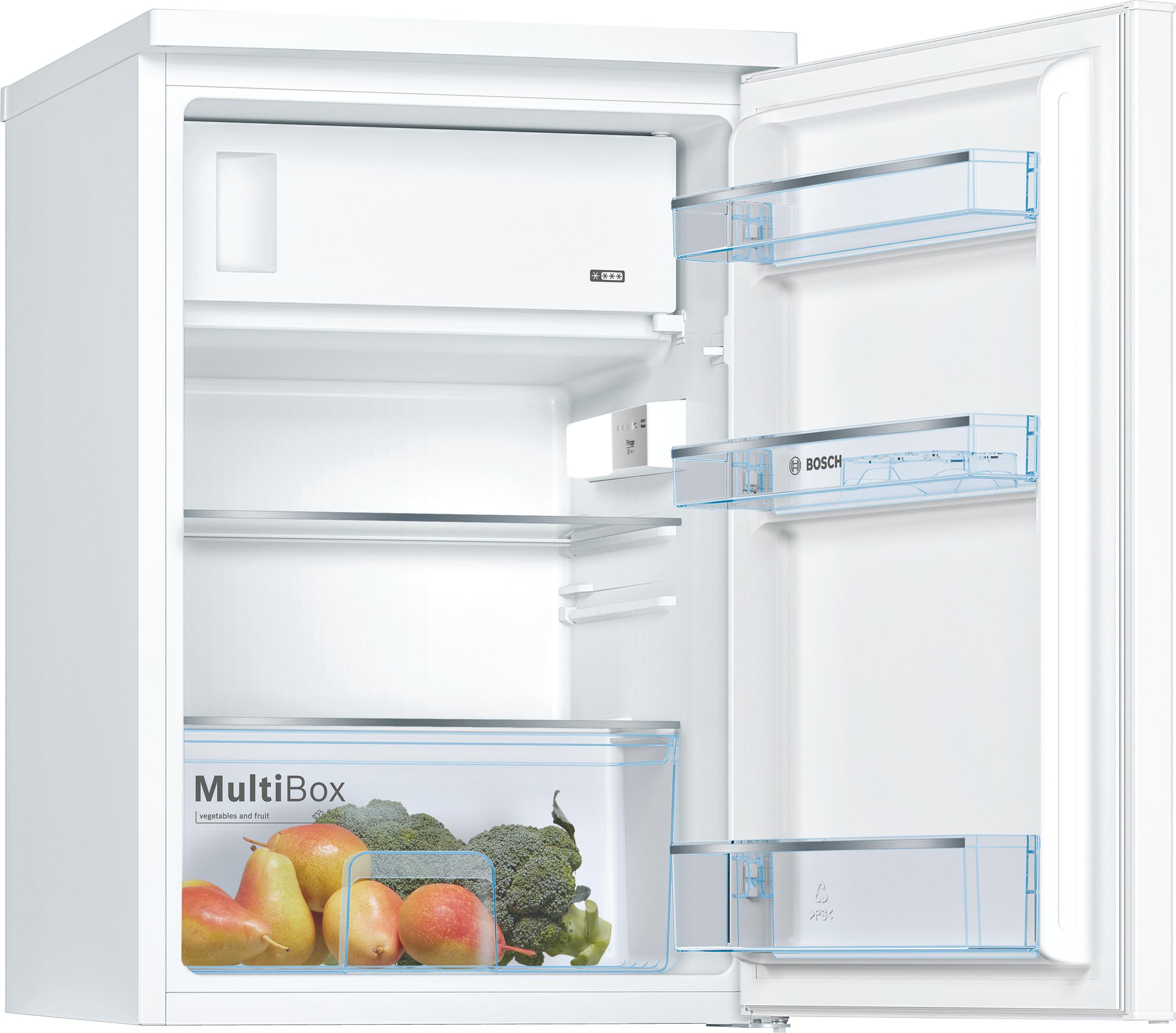 Refurbished Bosch Serie 2 KTR15NWFAG Under Counter Fridge 85 cm White - Freestanding