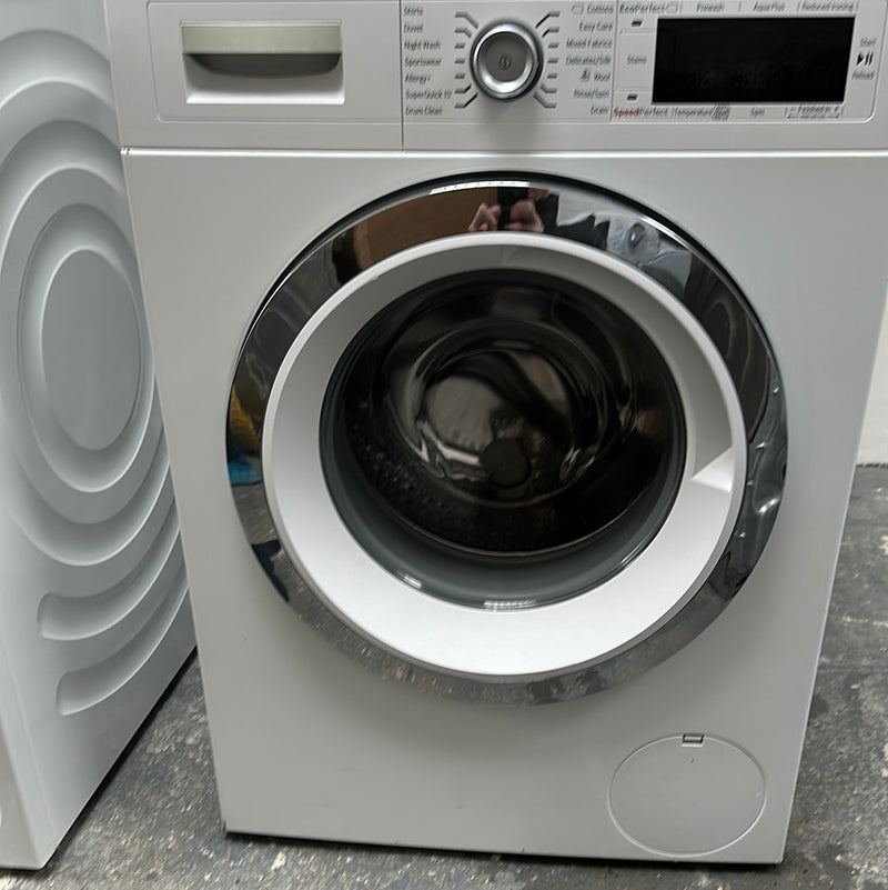 Refurbished Bosch Serie 8 WAW28560GB Washing Machine 9KG 1400 Spin White - Freestanding