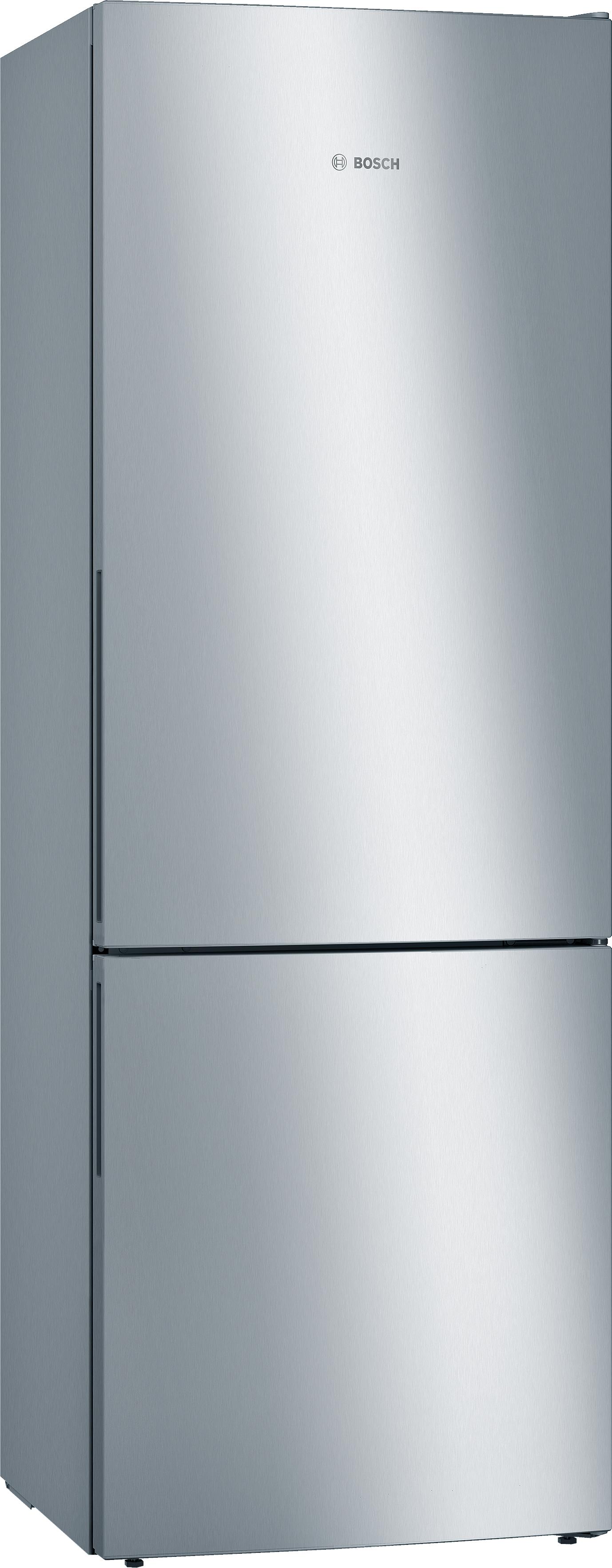 Like New Bosch Serie 6 KGE49AICAG Fridge Freezer 201x70 CM Silver - Freestanding (Side Panel Damage)