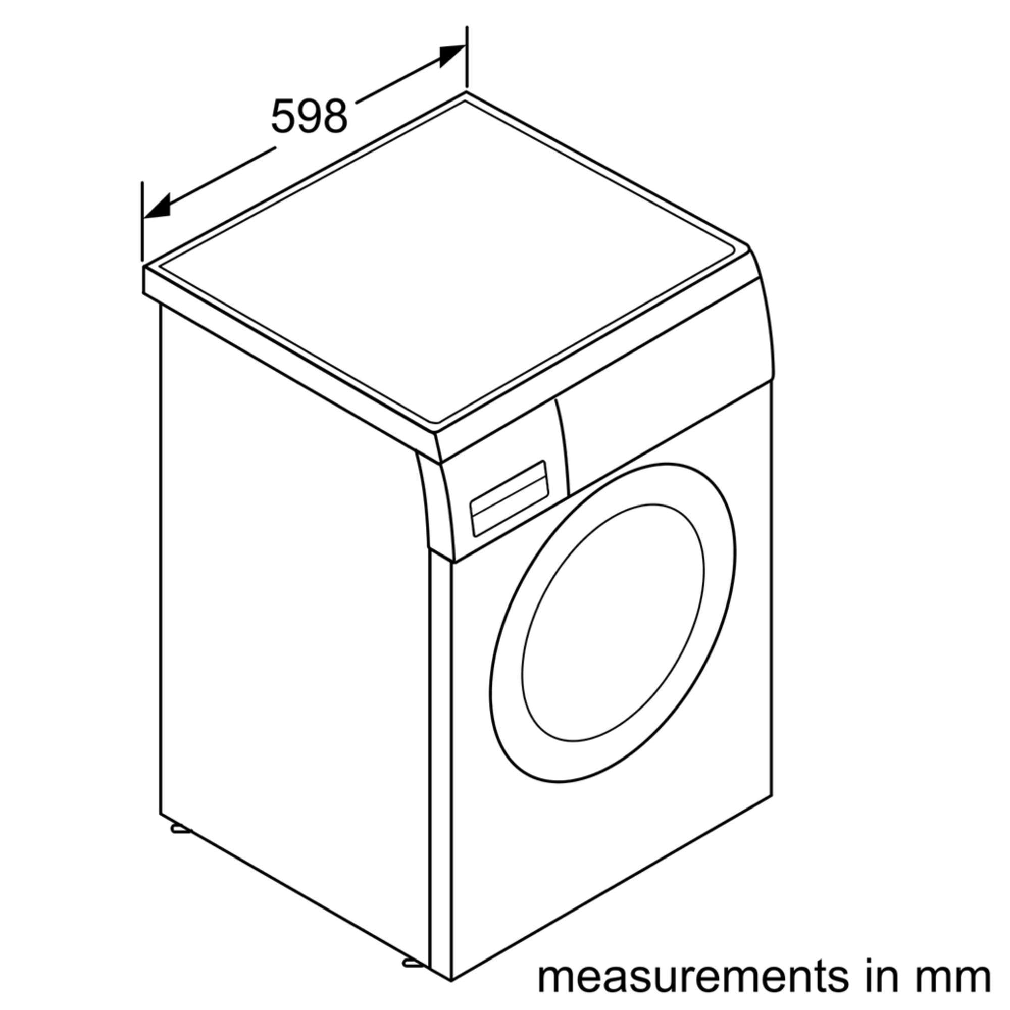 B GRADE Refurbished Bosch Serie 6 WAQ283S1GB Washing Machine 8KG 1400 Spin White - Freestanding