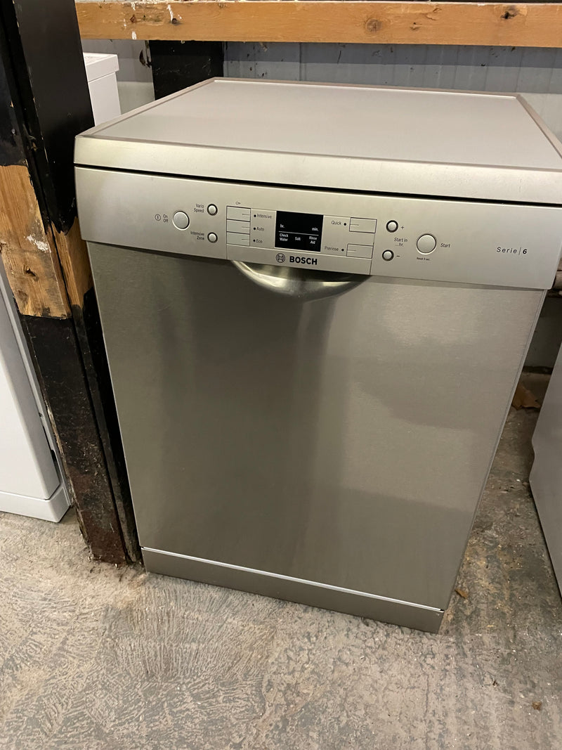 Refurbished Bosch SMS53M08GB Serie | 6 Free-standing ActiveWater Dishwasher 60 cm Silver