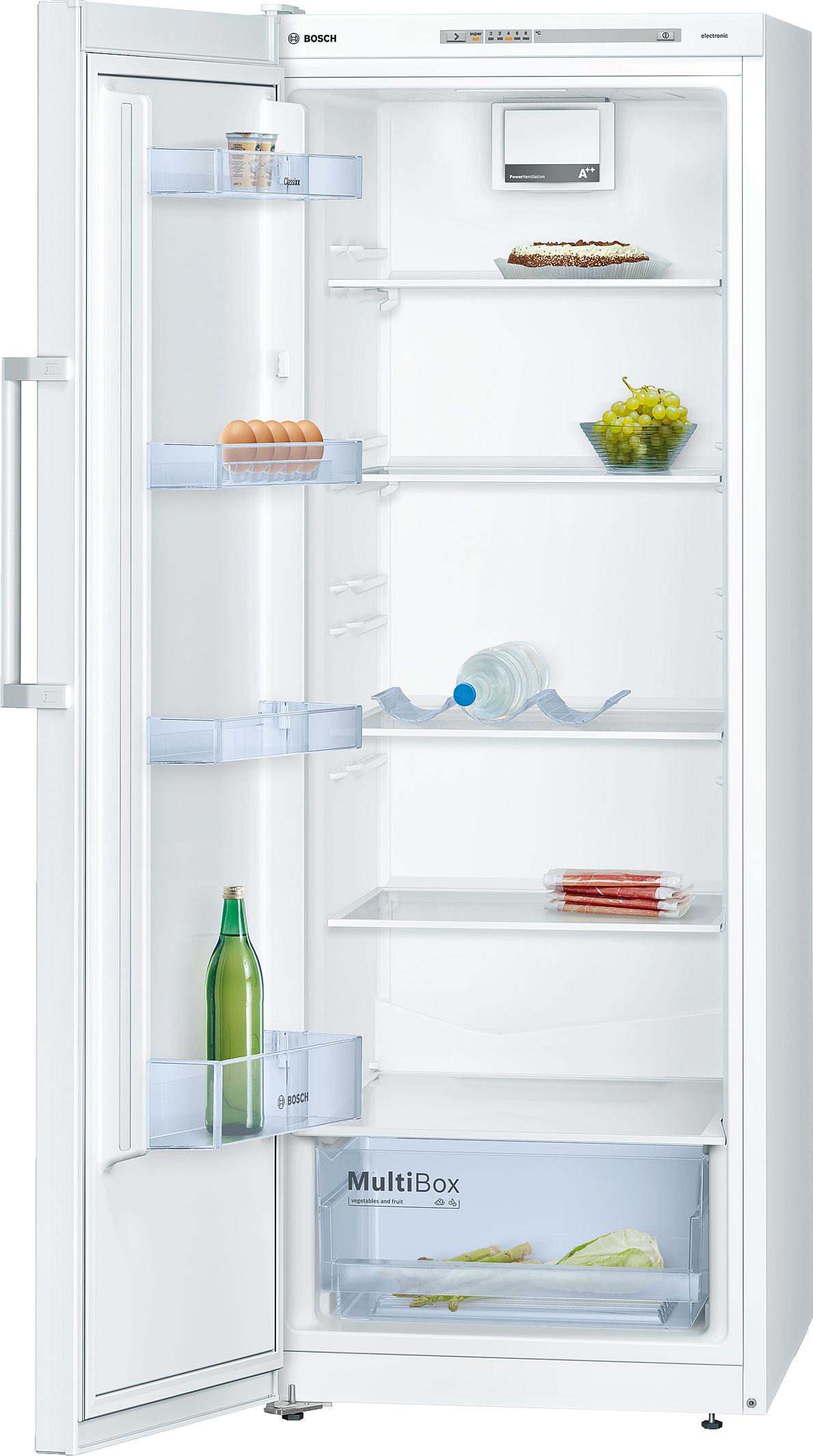 Refurbished Bosch Serie 4 KSV29NW30G 161CM Tall Larder Fridge 60CM Wide White - Freestanding