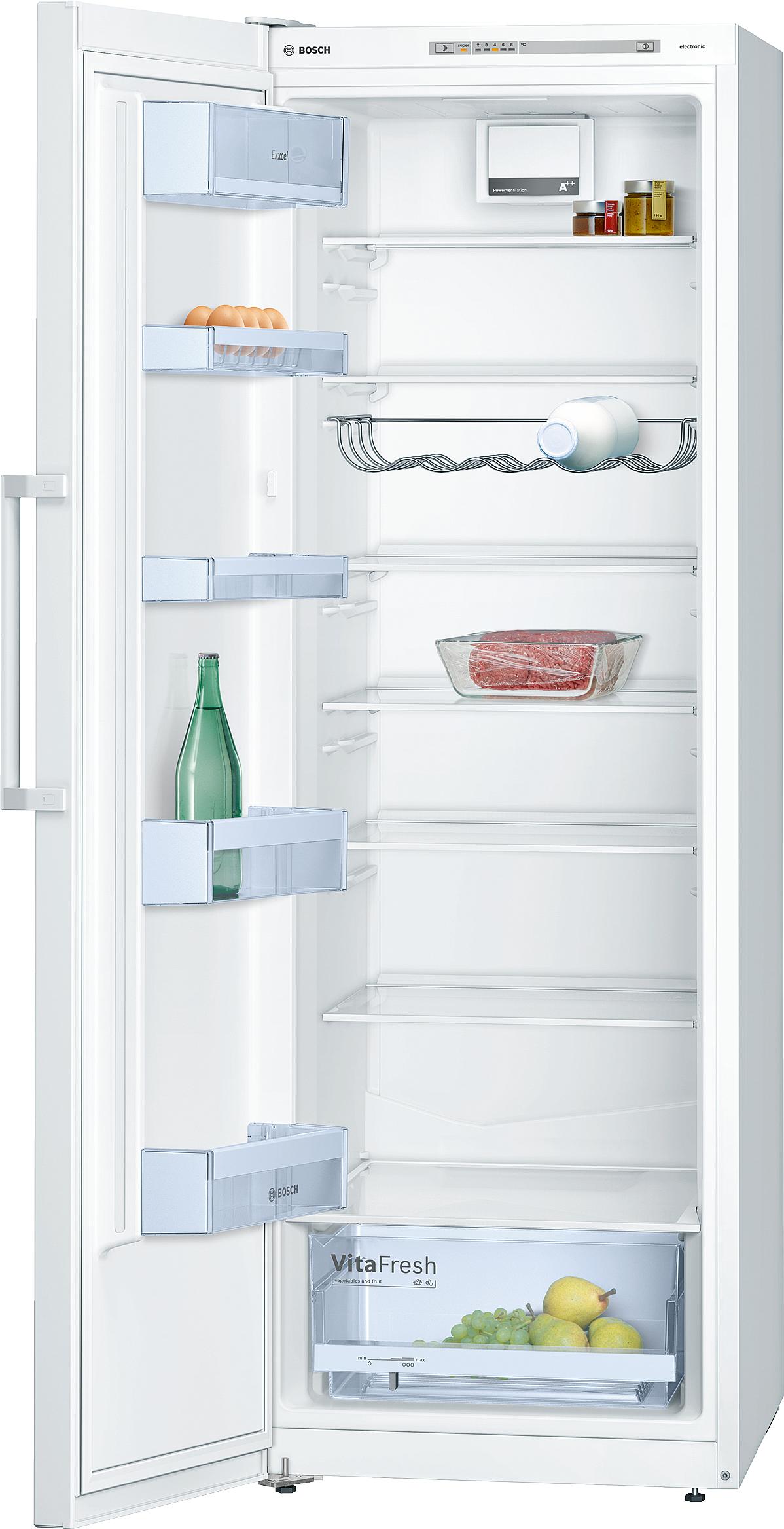 Refurbished Bosch Serie 4 KSV33VW30G 176CM Tall Larder Fridge 60CM Wide White - Freestanding
