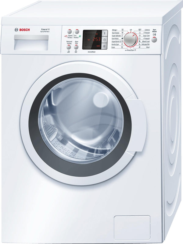 Refurbished Bosch WAQ28461GB Serie | 6 washing machine, front loader 8 kg 1400 rpm White