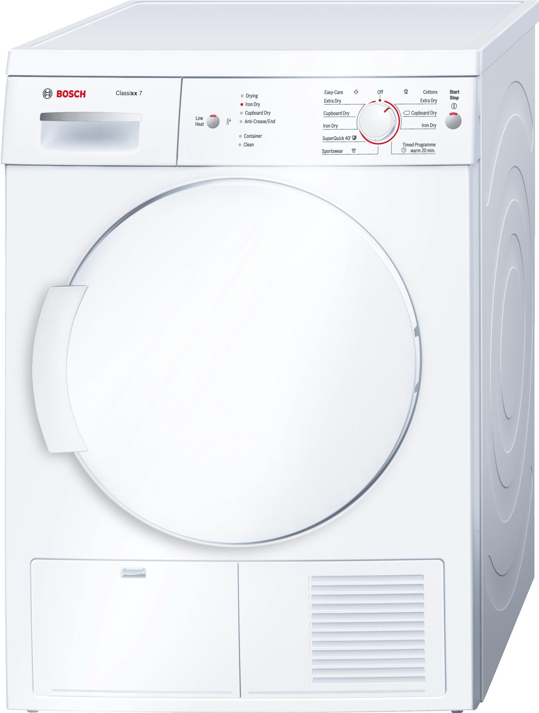 Refurbished Bosch Serie 6 WTE84106GB Condenser Tumble Dryer 7KG White  - Freestanding