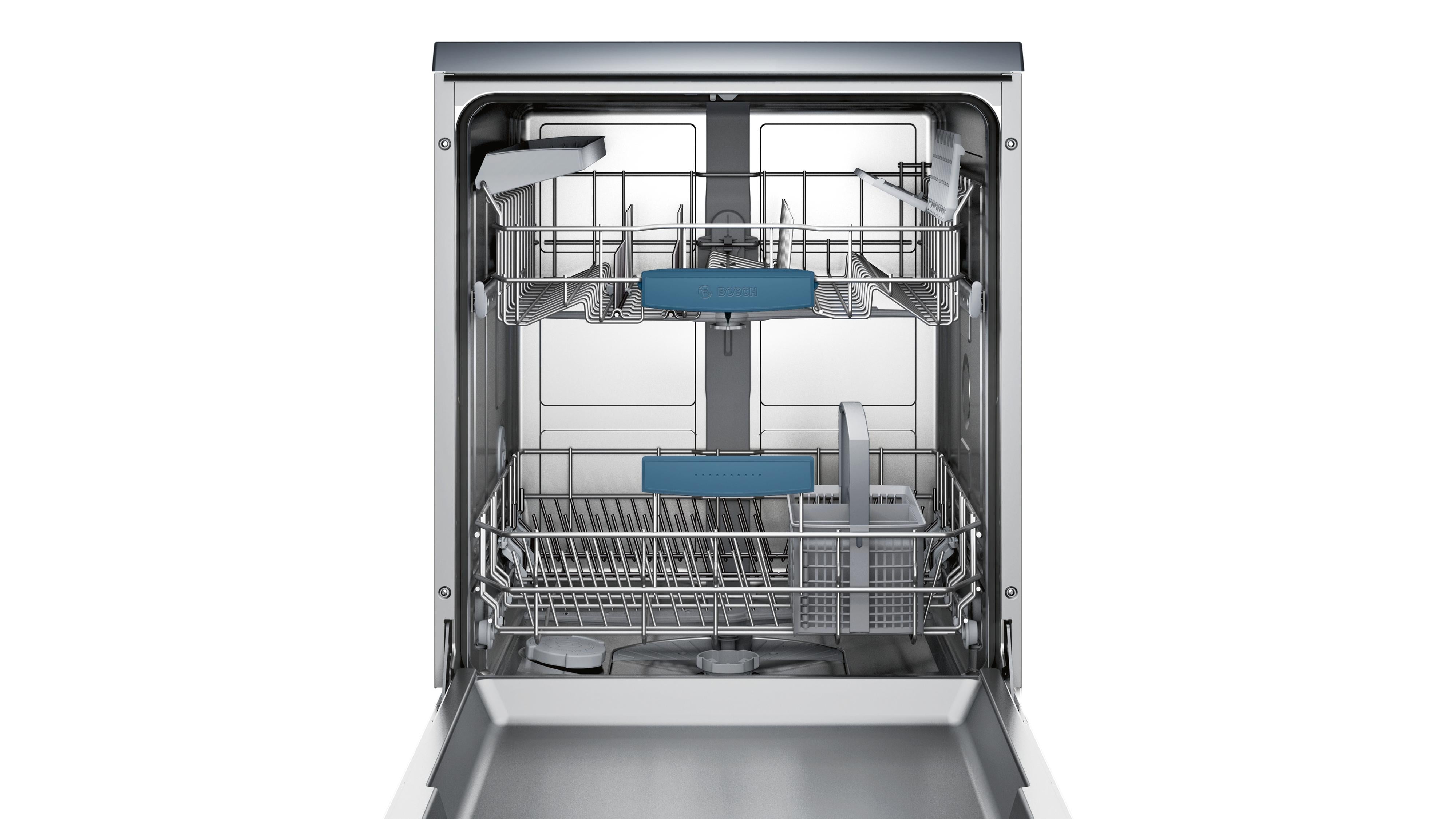 Refurbished Bosch SMS53M08GB Serie | 6 Free-standing ActiveWater Dishwasher 60 cm Silver