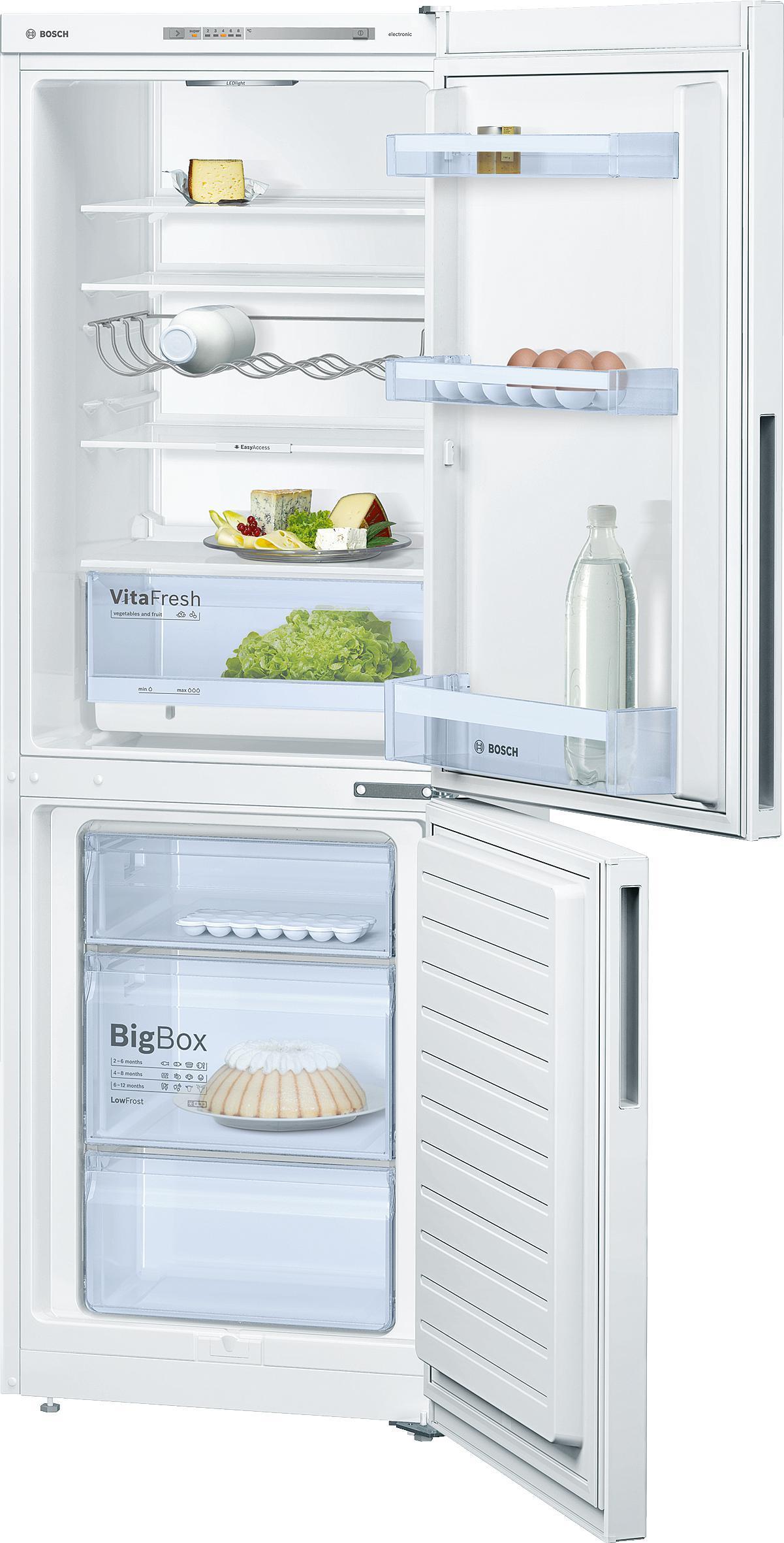 Refurbished Bosch KGV33VW32G Serie | 4 Serie Low frost Fridge Freezer 176 cm White