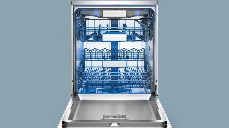 Refurbished Siemens SN278I36TE iQ700 Free-standing Zeolith Dishwasher 60 cm Steel