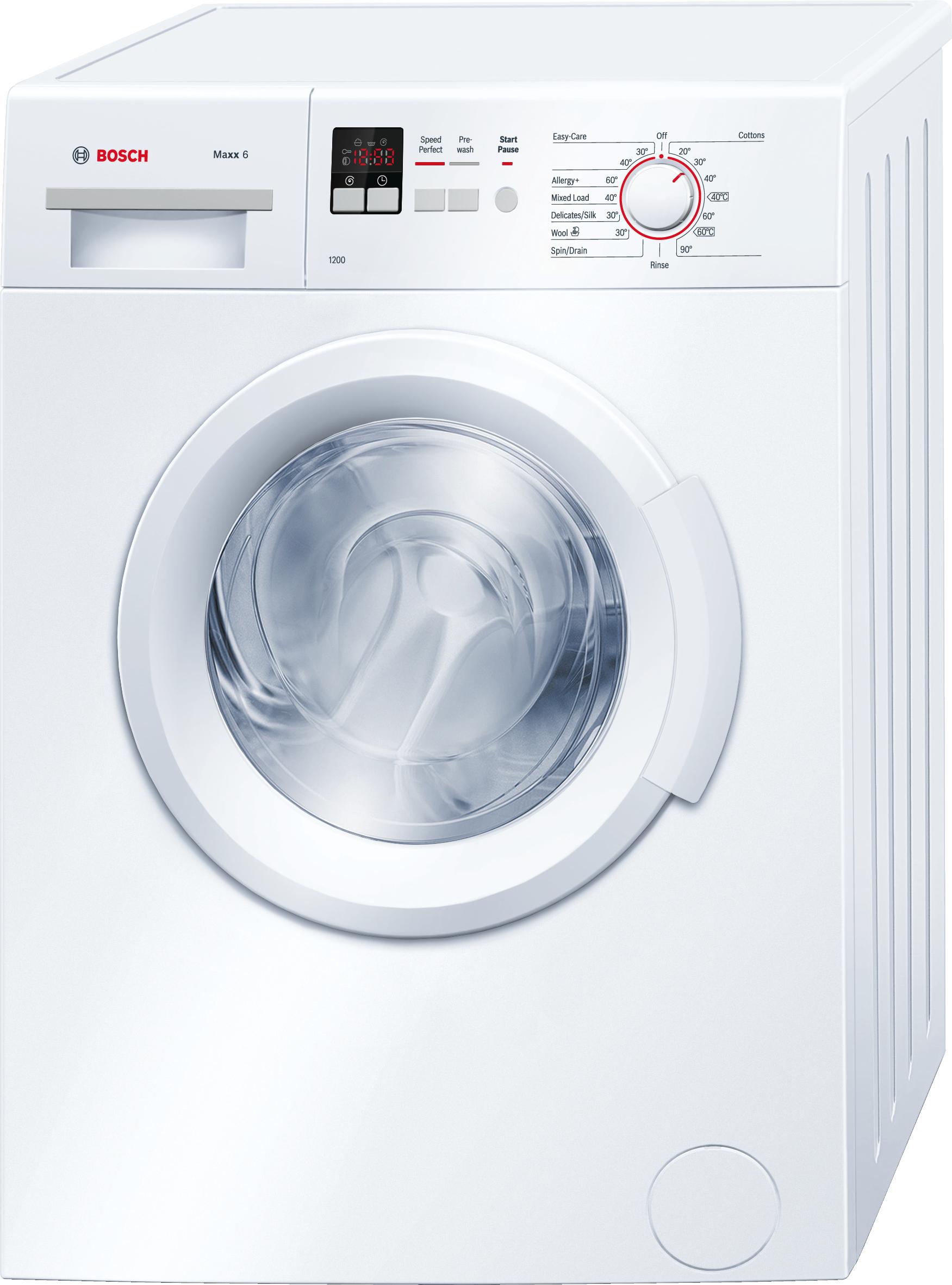 Refurbished Bosch Serie 2 WAB24161GB Washing Machine 6KG 1200 Spin White - Freestanding