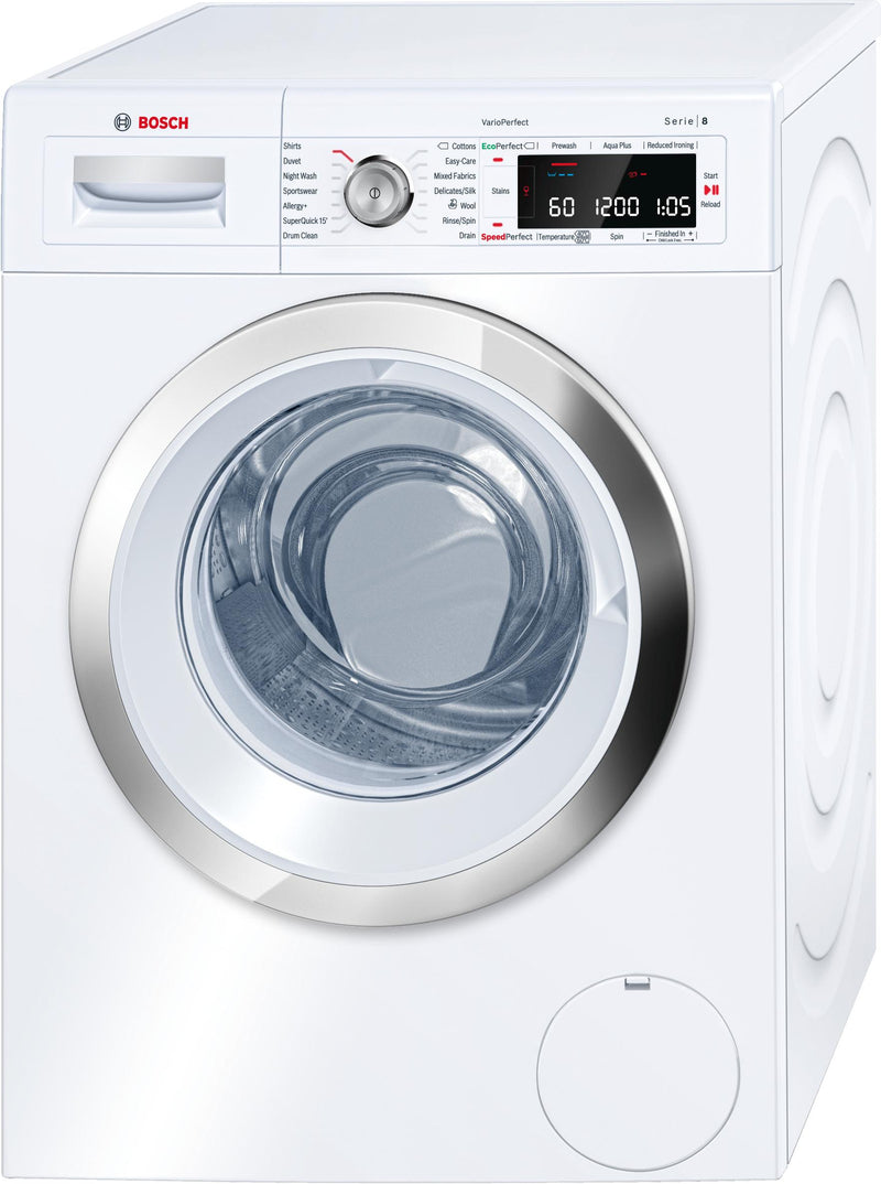 Refurbished Bosch Serie 8 WAW32560GB Washing Machine 9KG 1600 Spin White - Freestanding