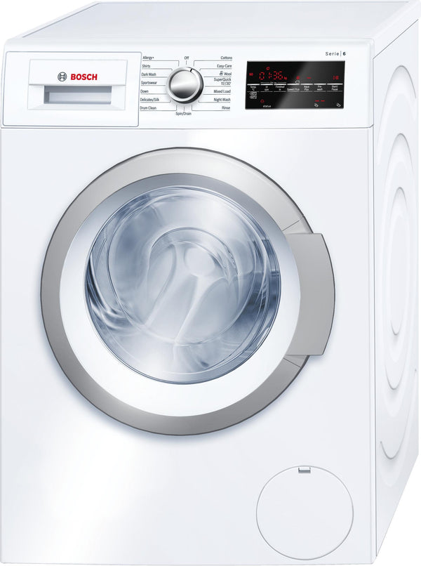 Refurbished Bosch WAT28460GB Serie | 6 washing machine, front loader 8 kg 1400 rpm White
