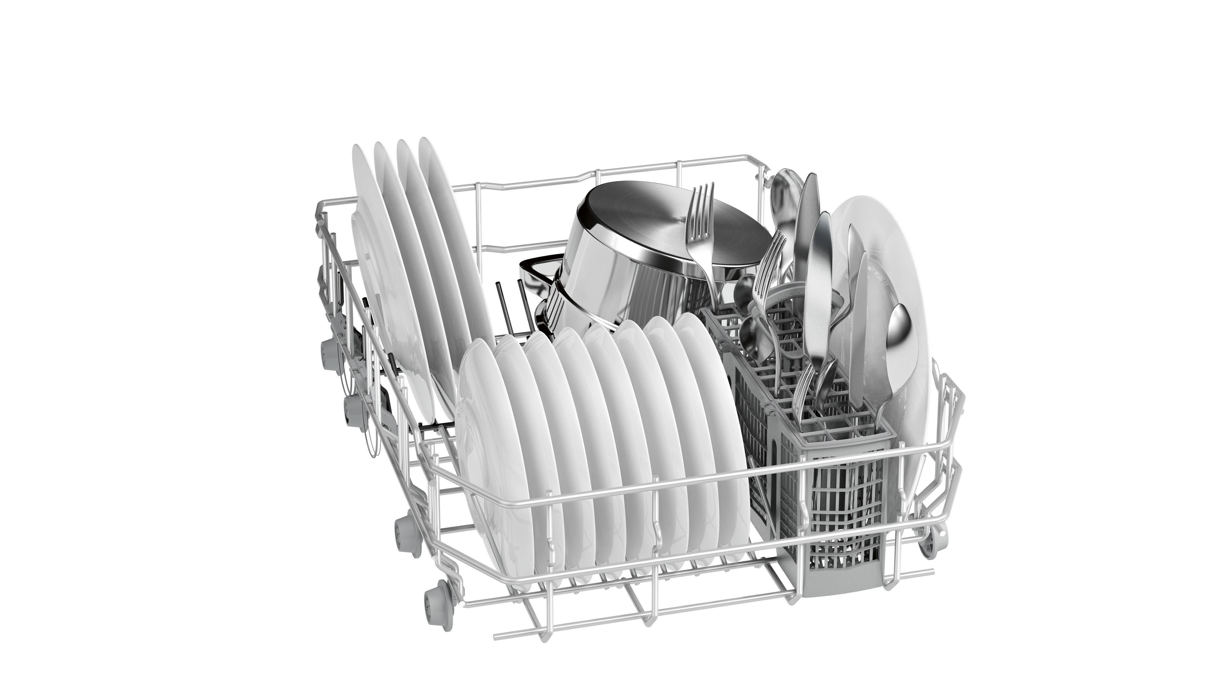 Refurbished Bosch Serie 2 SPS40E32GB Slimline Dishwasher 45CM White - Freestanding