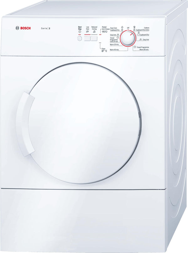 Refurbished Bosch Serie 2 WTA74100GB Vented Tumble Dryer 6KG White - Freestanding
