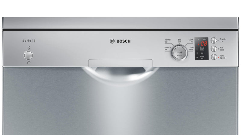 Refurbished Bosch SMS50C18GB Serie | 4 Freestanding Dishwasher 60 cm Silver