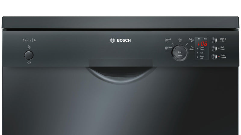 Refurbished Bosch SMS50C26UK Serie | 4 Freestanding Dishwasher 60 cm Black