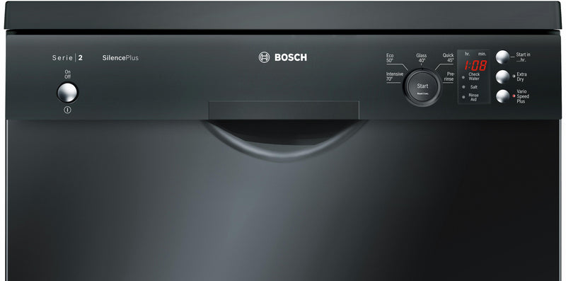 Refurbished Bosch Serie 2 SMS25AB00G Dishwasher 60CM Black - Freestanding
