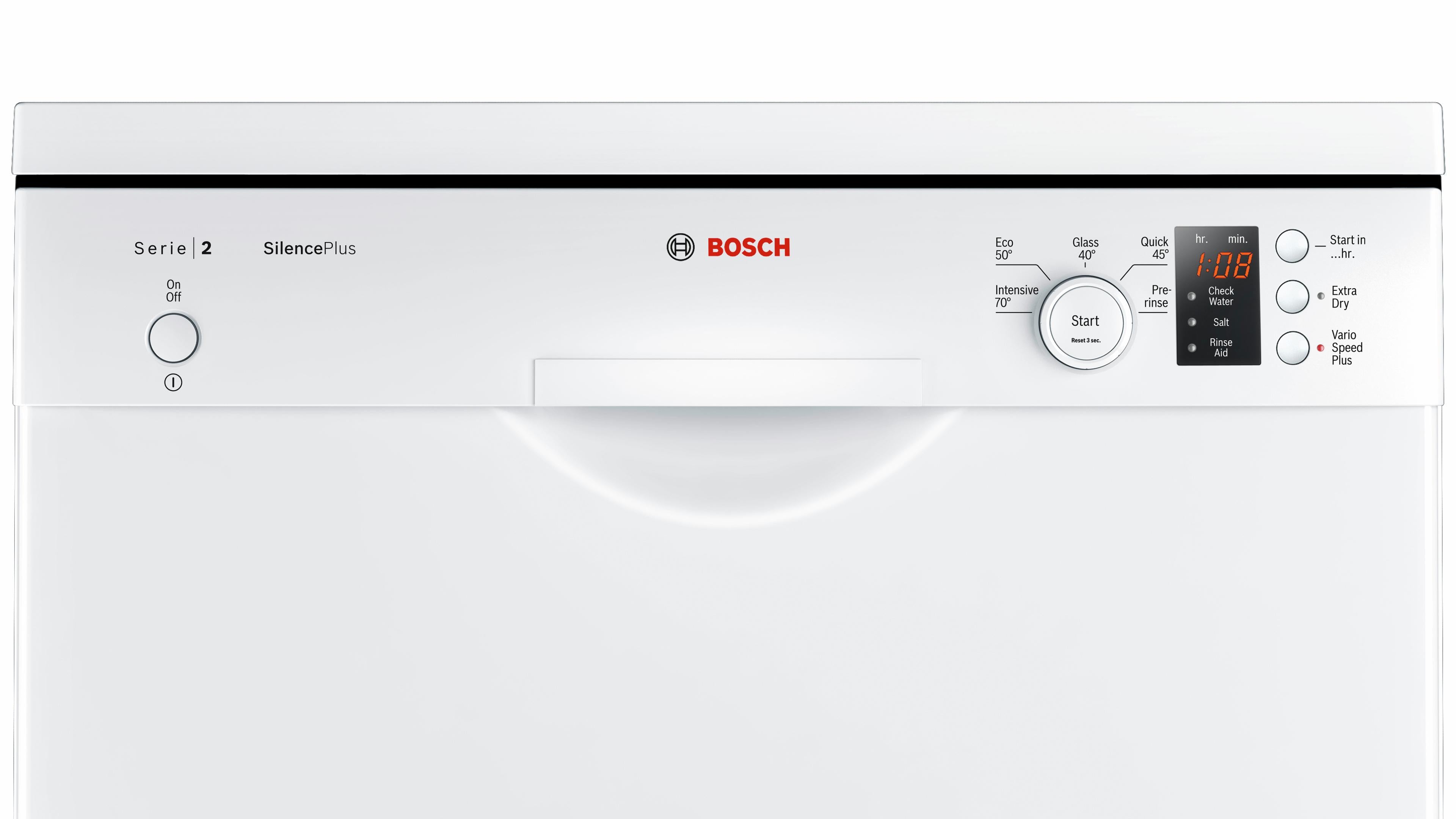 Refurbished Bosch Serie 2 SMS25EW00G Dishwasher 60CM White White - Freestanding